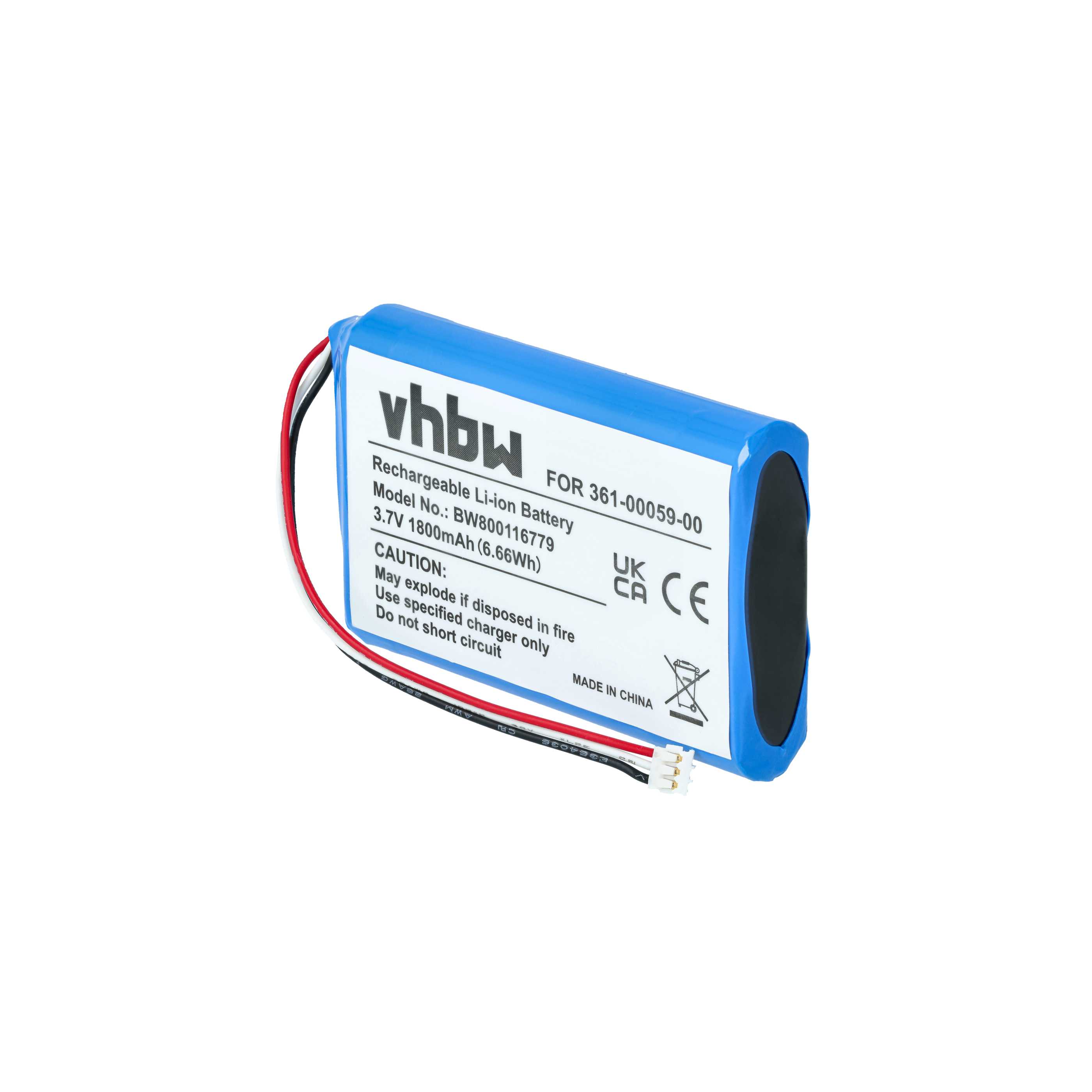 Akumulator do nawigacji GPS zamiennik Garmin 361-00059-00, 020-00218-05, 010-01043-01 - 1800 mAh 3,7 V LiPo