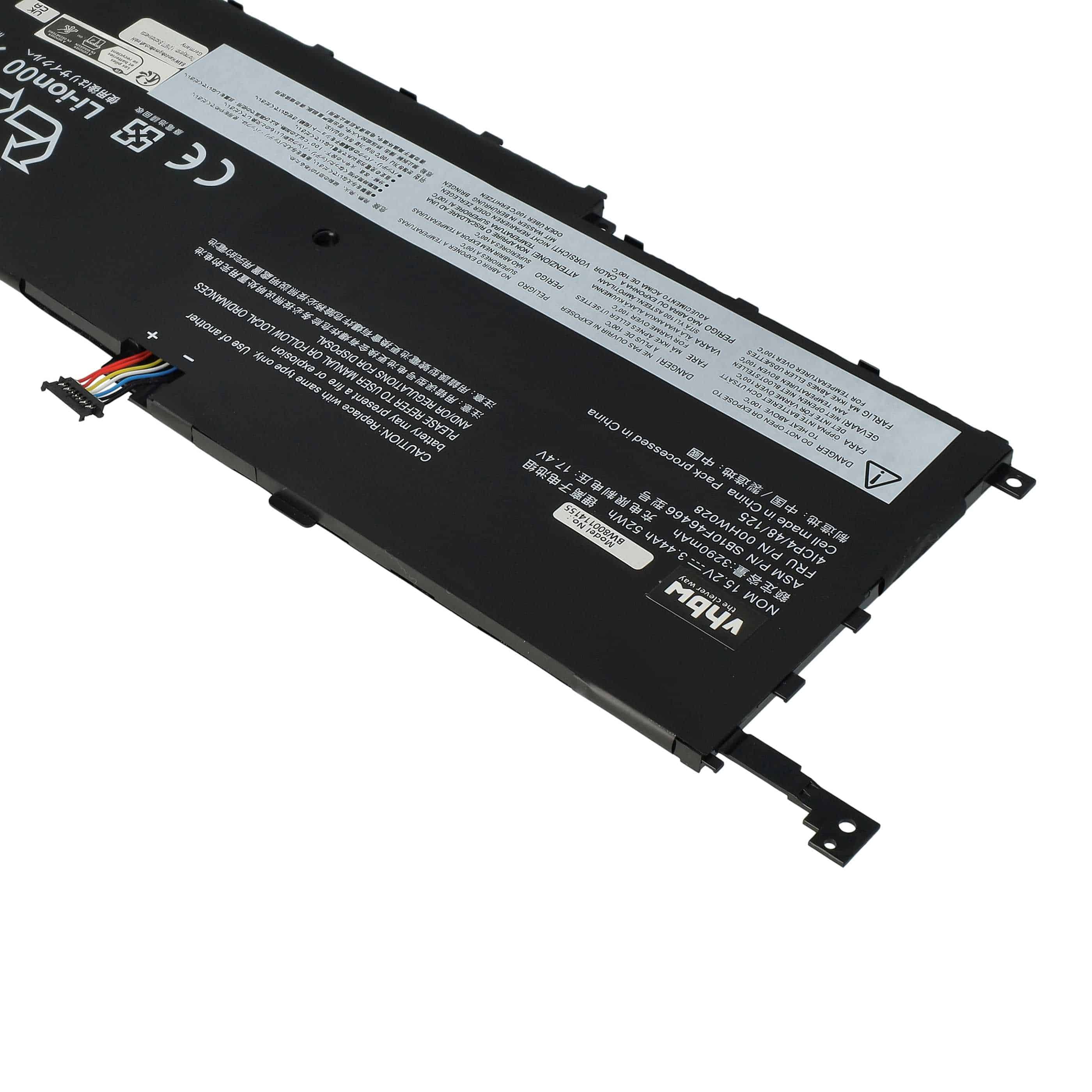 Notebook-Akku als Ersatz für Lenovo 01AV410, 01AV438, 00HW029, 01AV409, 00HW028 - 3300mAh 15,2V Li-Polymer