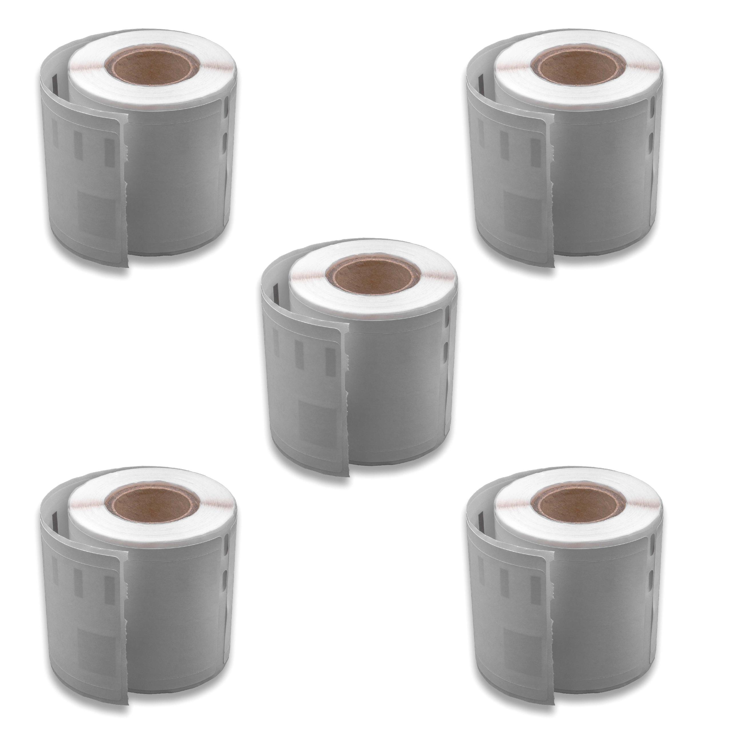5x Label Roll replaces Dymo 99016-2 Labeller - 46 mm x 78 mm