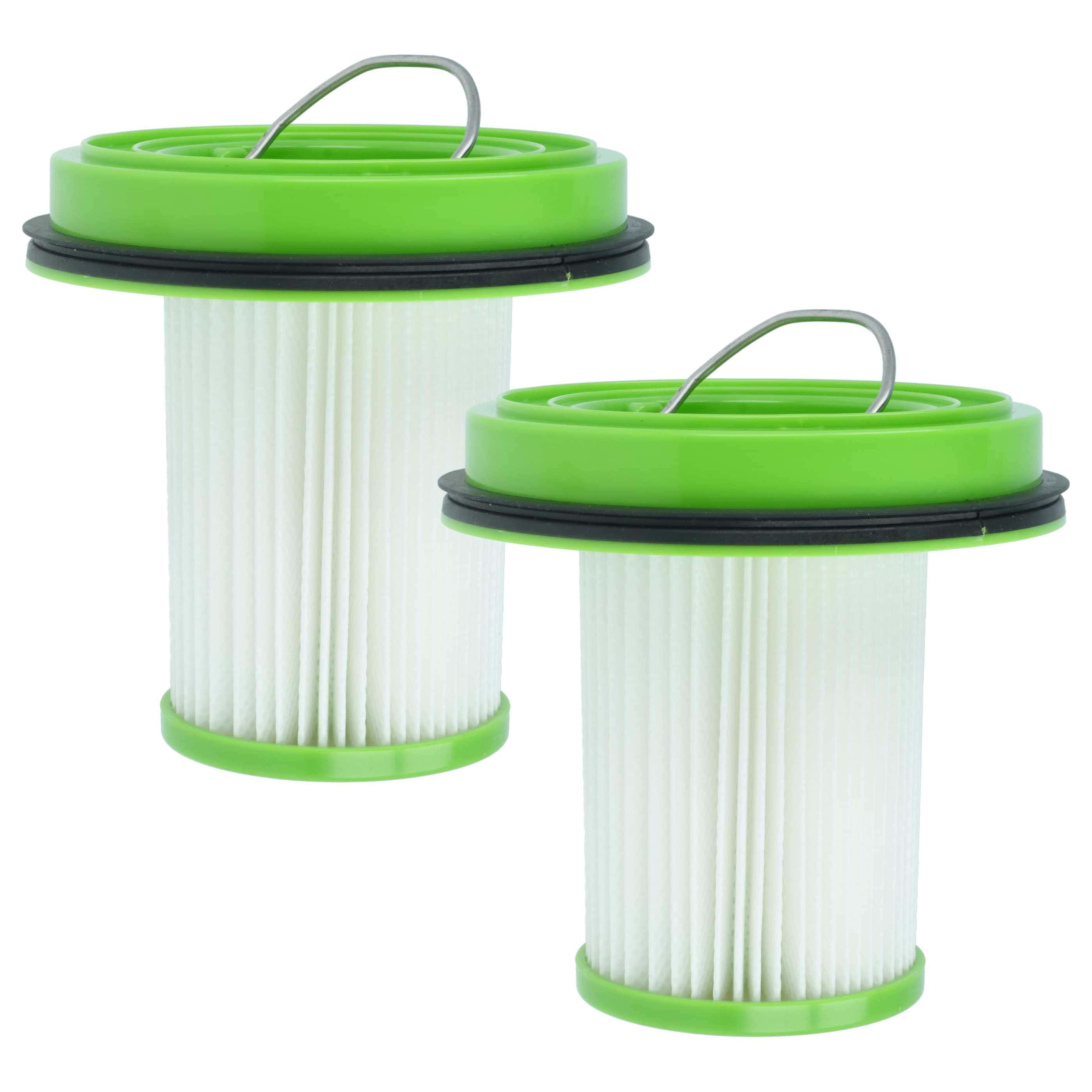 2x Filter replaces Greenworks 2950707, ASV-HF2-GW for Greenworks Vacuum Cleaner, filter class H13