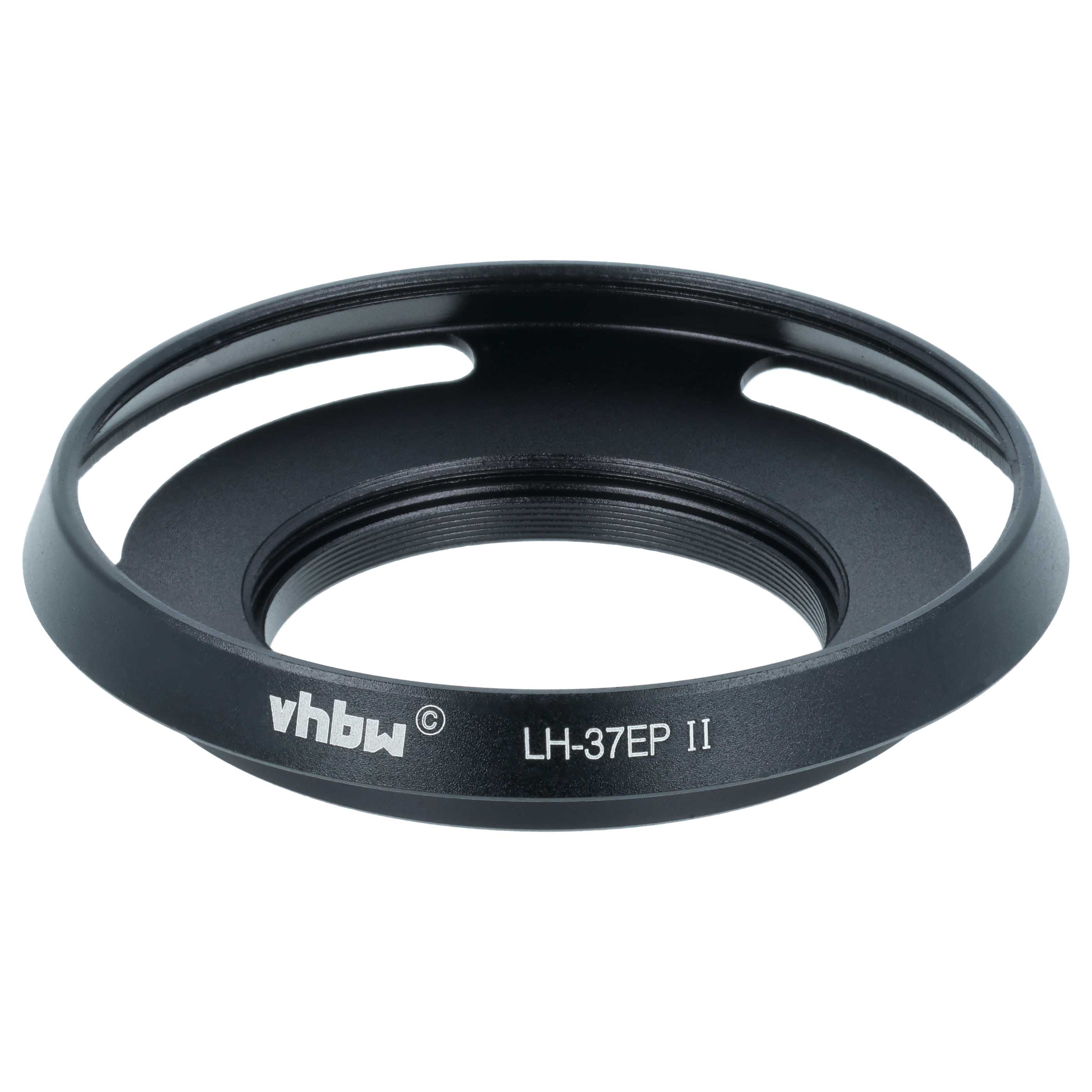Lens Hood replaces LH-37EP II for Panasonic Lenses with 37 mm Diameter etc., metal, black