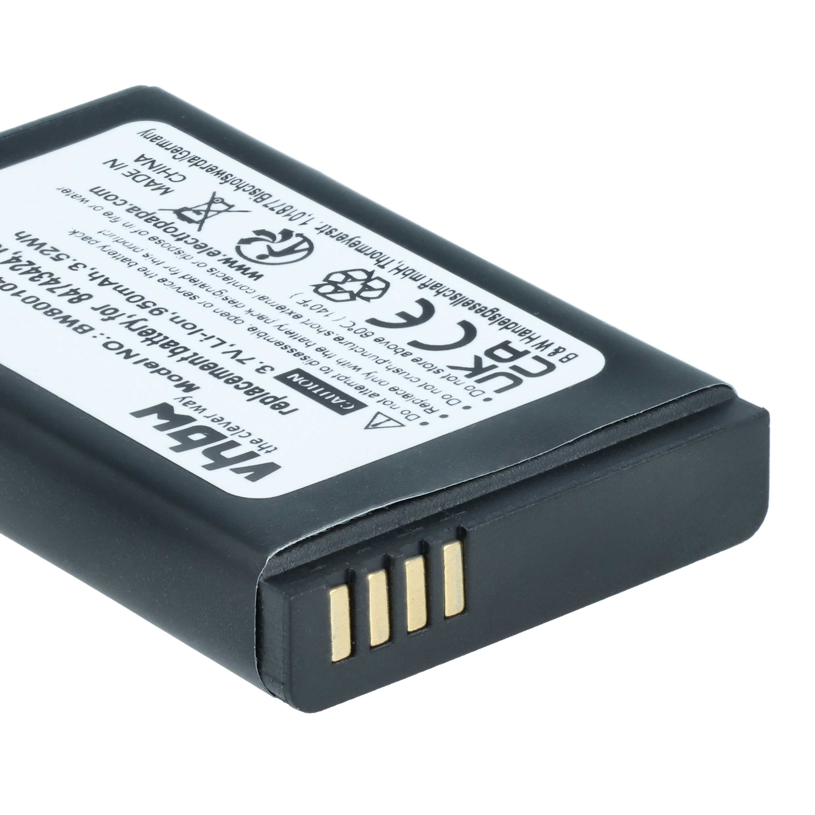 2x Batteries remplace Polycom / Spectralink 84743424, 84743428 pour téléphone Agfeo - 950mAh 3,7V Li-ion