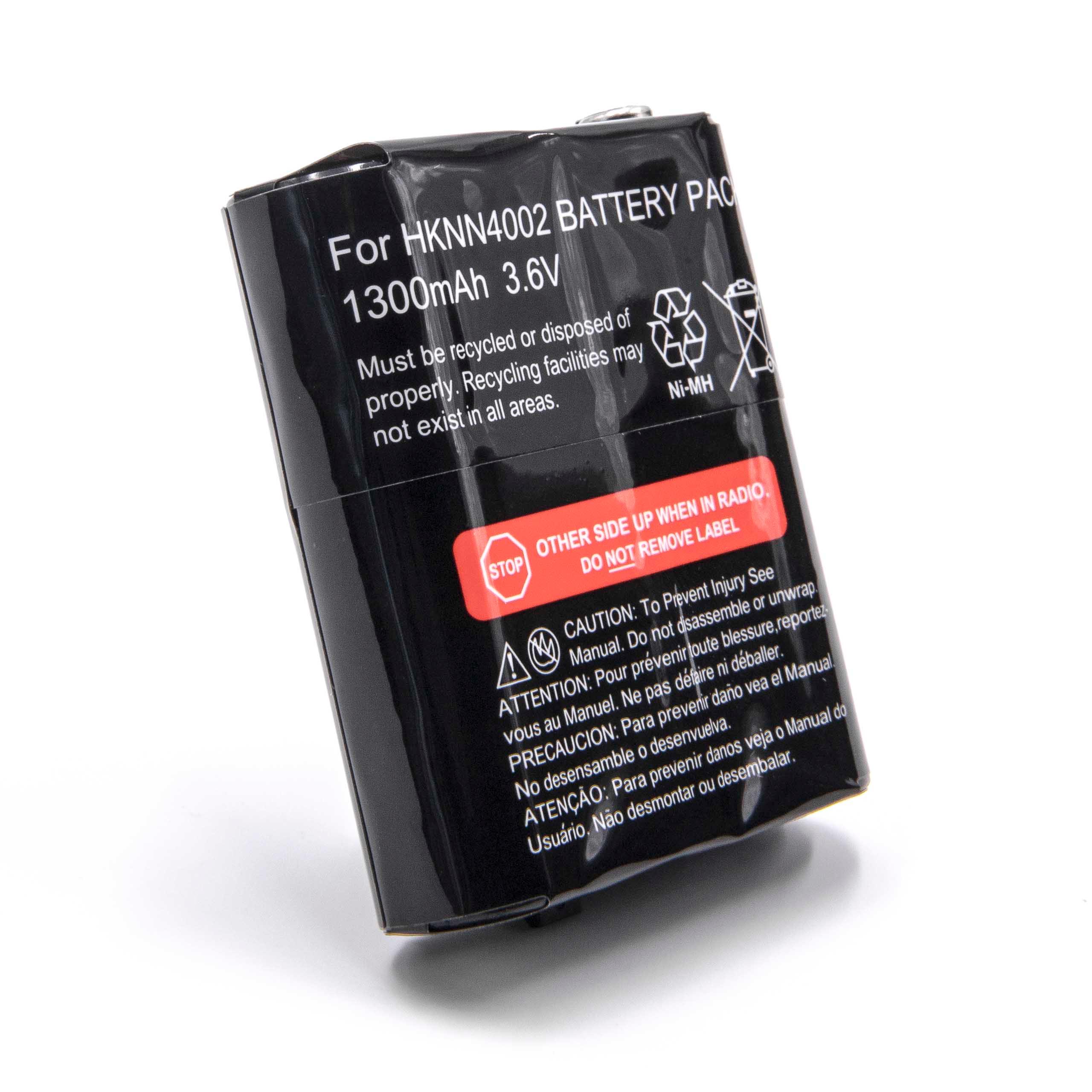 Radio Battery Replacement for Motorola FRS-4002A, HKNN4002B, HKNN4002A, 56315, 4002A - 1300mAh 3.6V NiMH