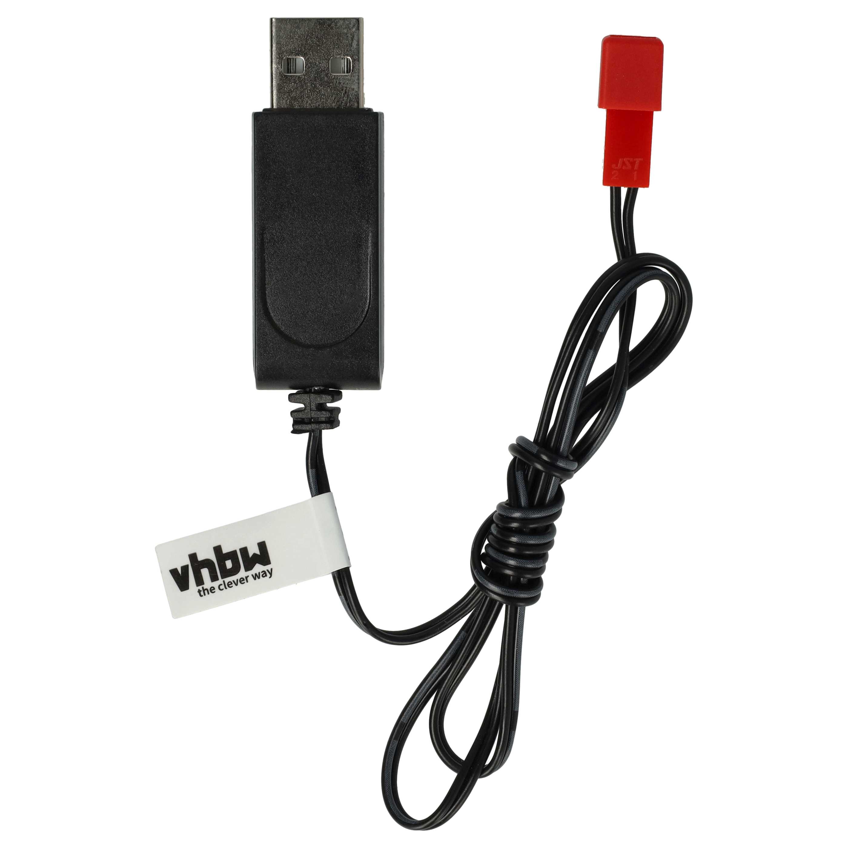 ChargeurUSB pour batterie JST, modélisme RC - 60 cm 7,2 V