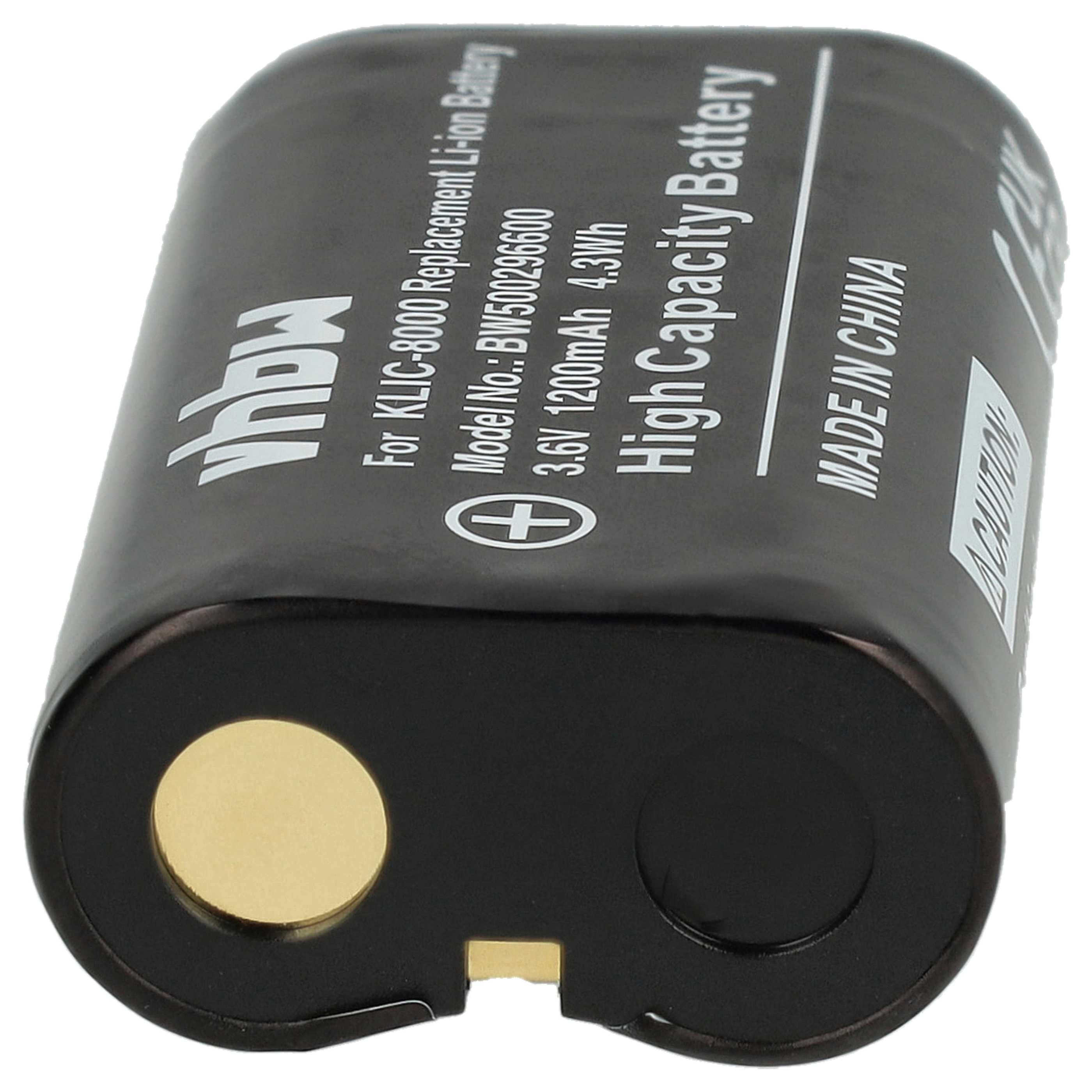 Battery Replacement for Kodak Klic-8000, RB50 - 1520mAh, 3.6V, Li-Ion