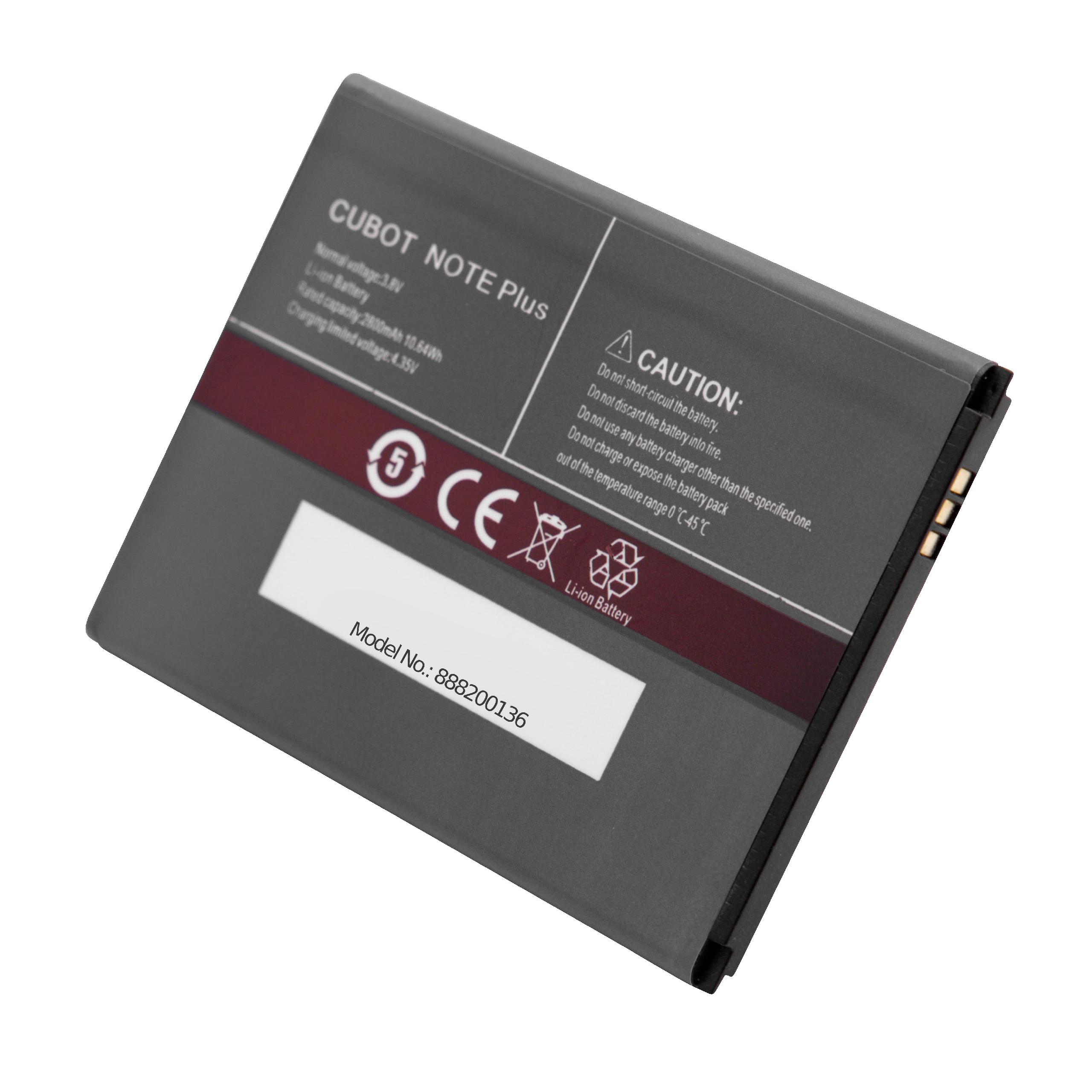 Batteria per cellulare Cubot Note Plus - 2800mAh 3,8V Li-Ion