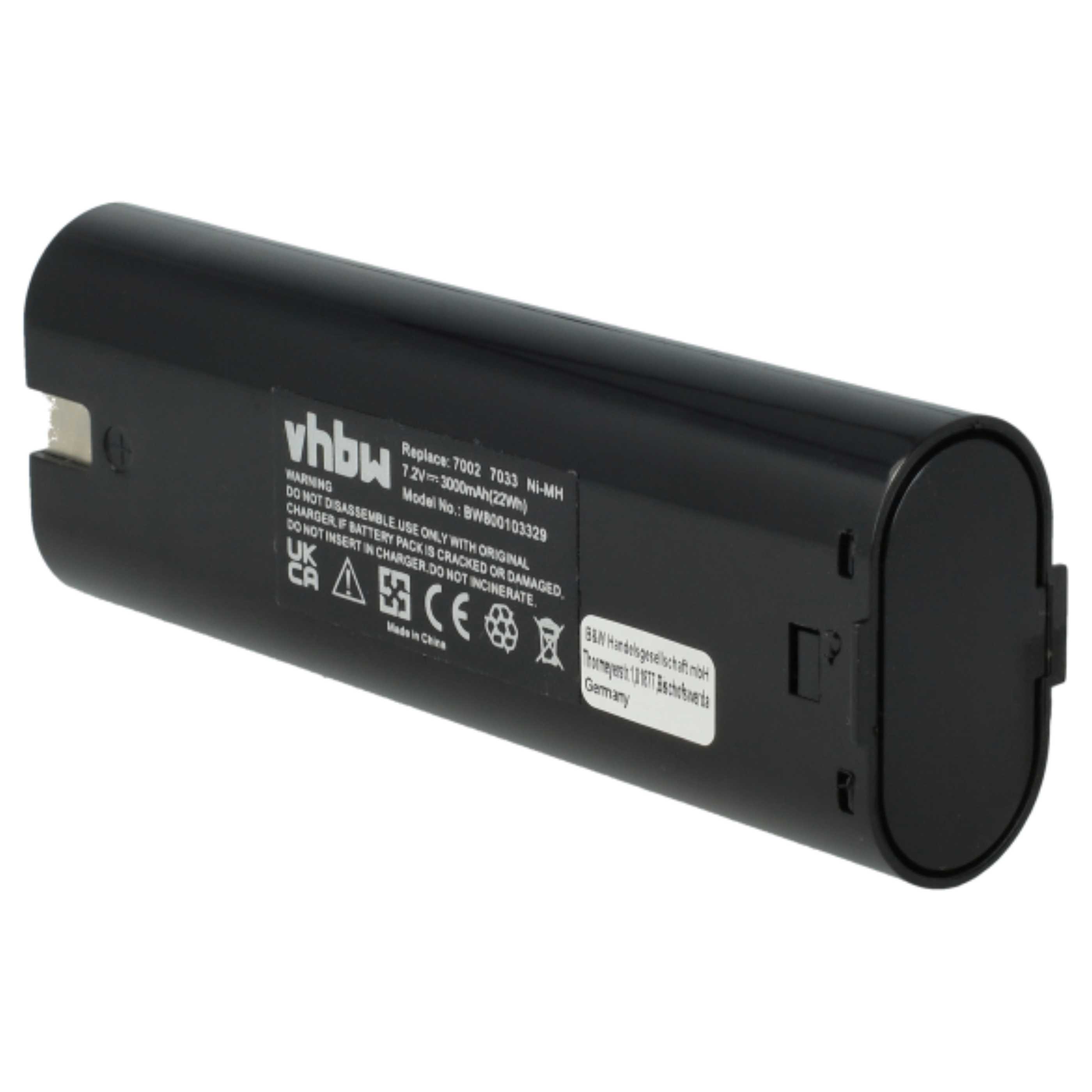 3x Battery replaces Einhell 91011 Electric Power Tool - 3000 mAh, 7.2 V, NiMH