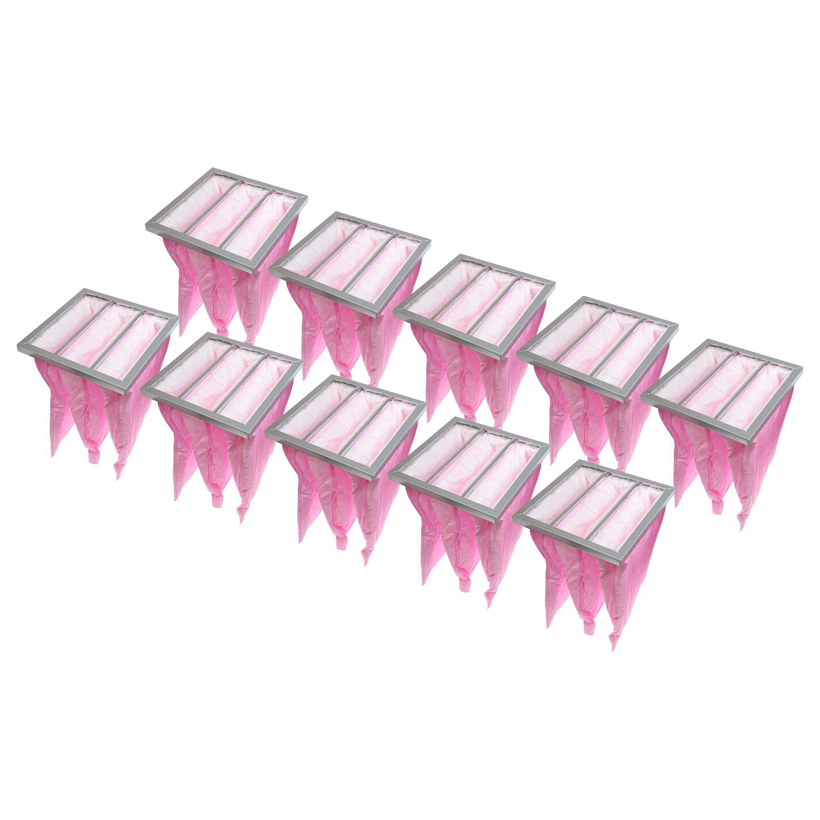 10x Taschenfilter F7 als Ersatz für Nilan F003995 Klimaanlagen, Lüftungsanlagen - 31,9 x 28,8 x 4,2 cm