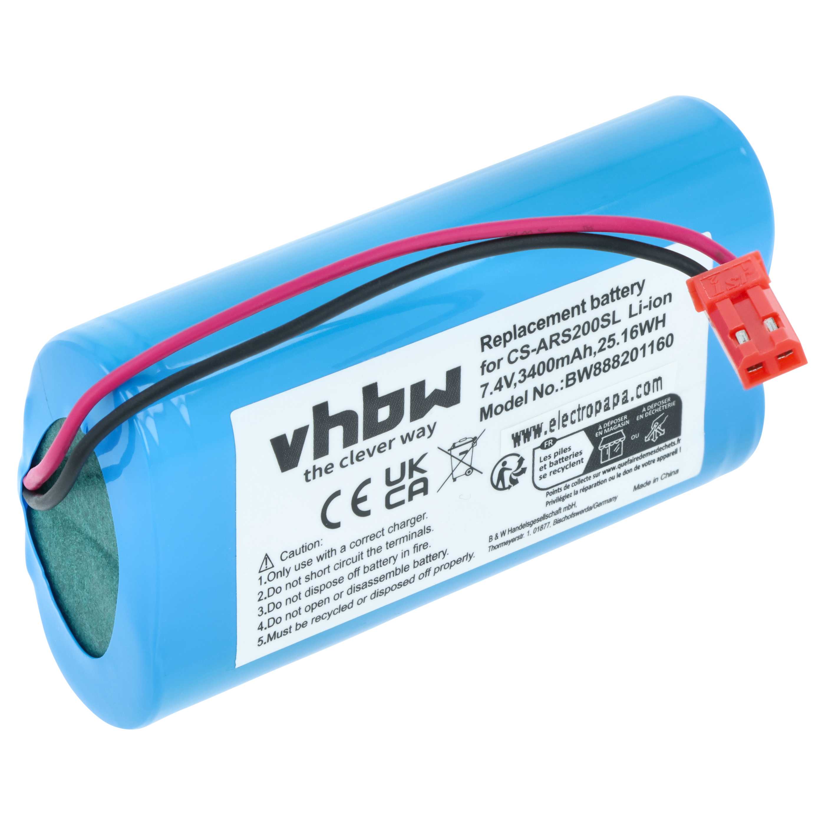 Batería (pack) para vaporizador Arizer - 3400 mAh 7,4 V Li-Ion