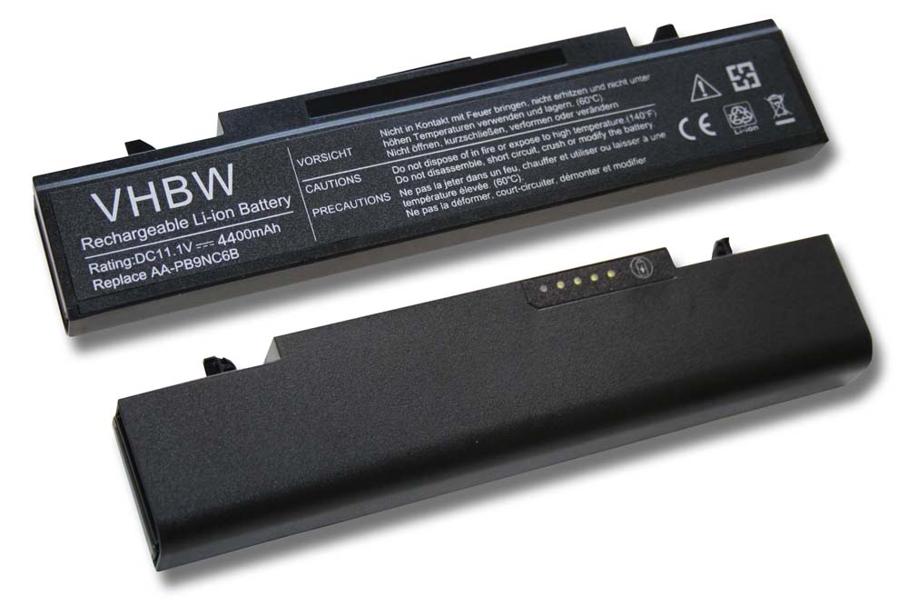 Notebook Replacement Battery for Samsung NP300E5C, R580, R730, RC530 - 4400mAh 11.1V Li-Ion, black