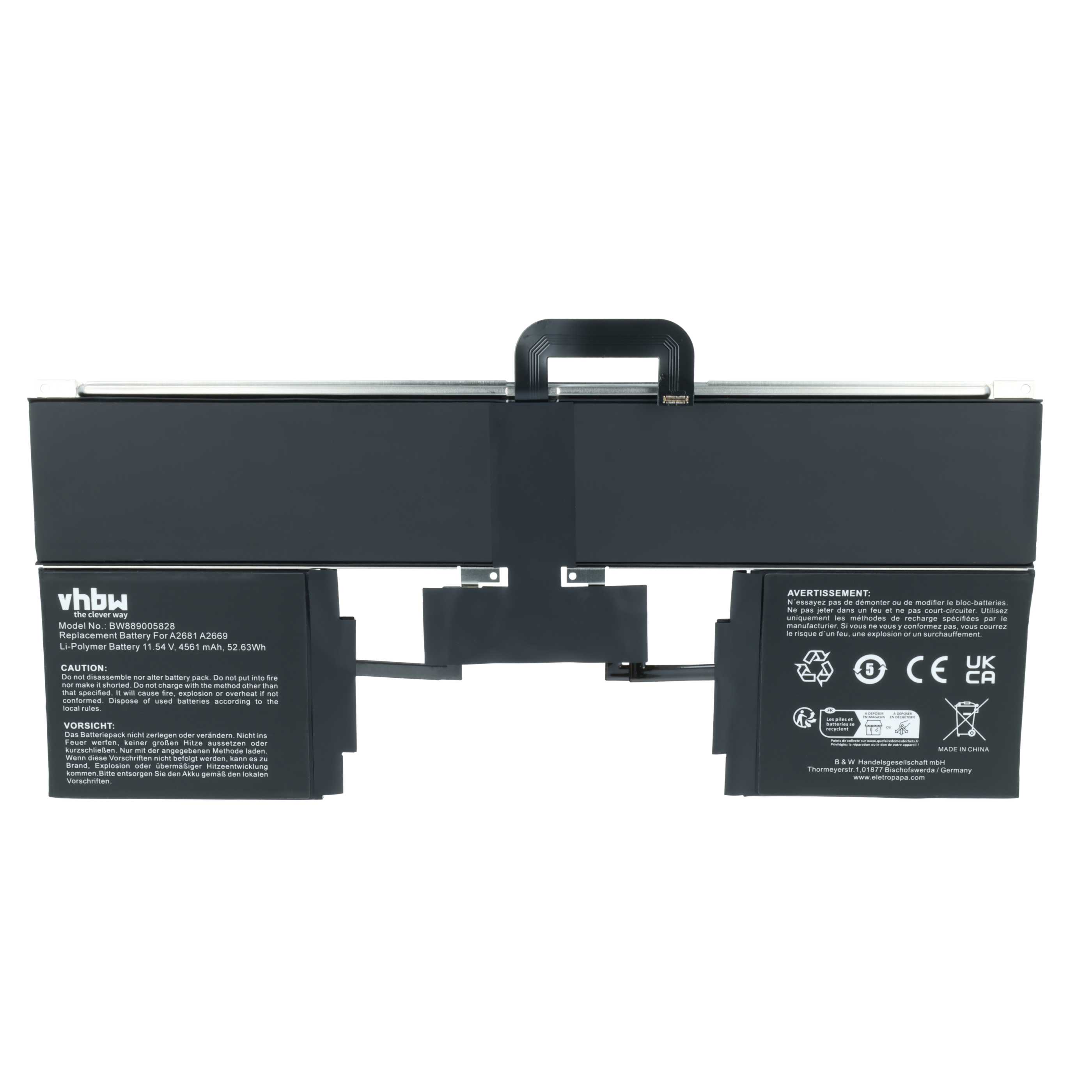 Tablet Battery Replacement for Apple A2669 - 4561 mAh 11.54 V Li-polymer