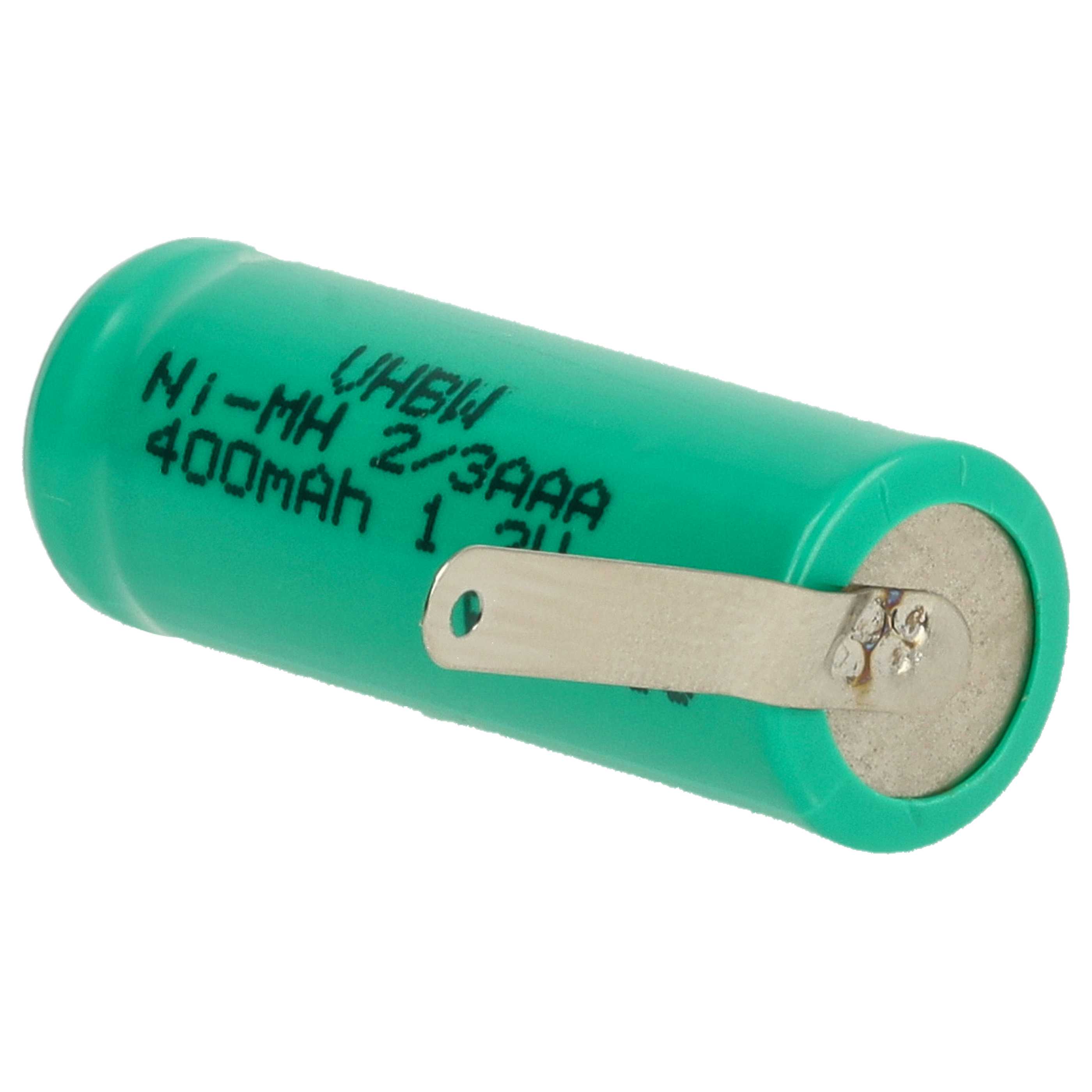 Batterie (2 pcs.) remplace 2/3AAA modèle radio-télécommandé - 400mAh 1,2V NiMH