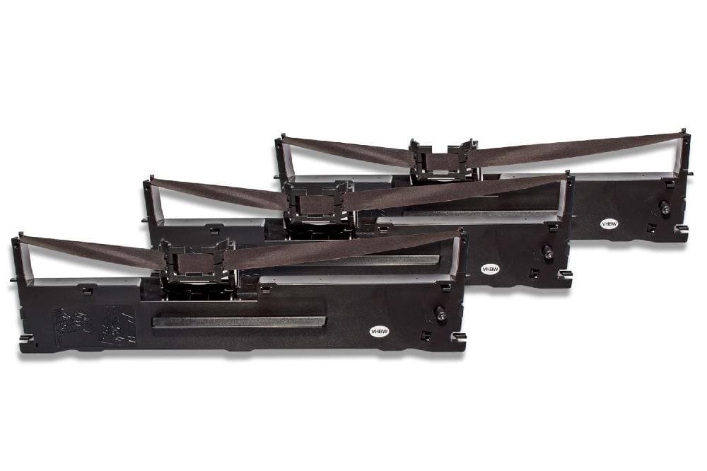3x Ink Ribbon replaces Epson C13S015307 for Dot Matrix, Receipt Printer - Black