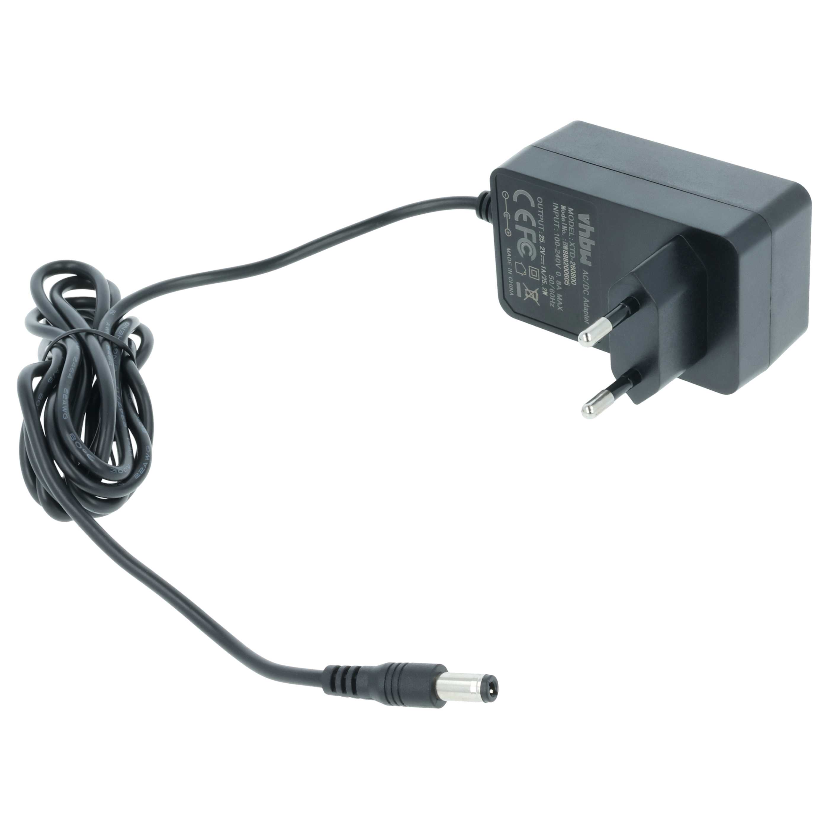Mains Power Adapter Devices with Li-Ion battery packs 21,6 - 22,2V - 25.2 V