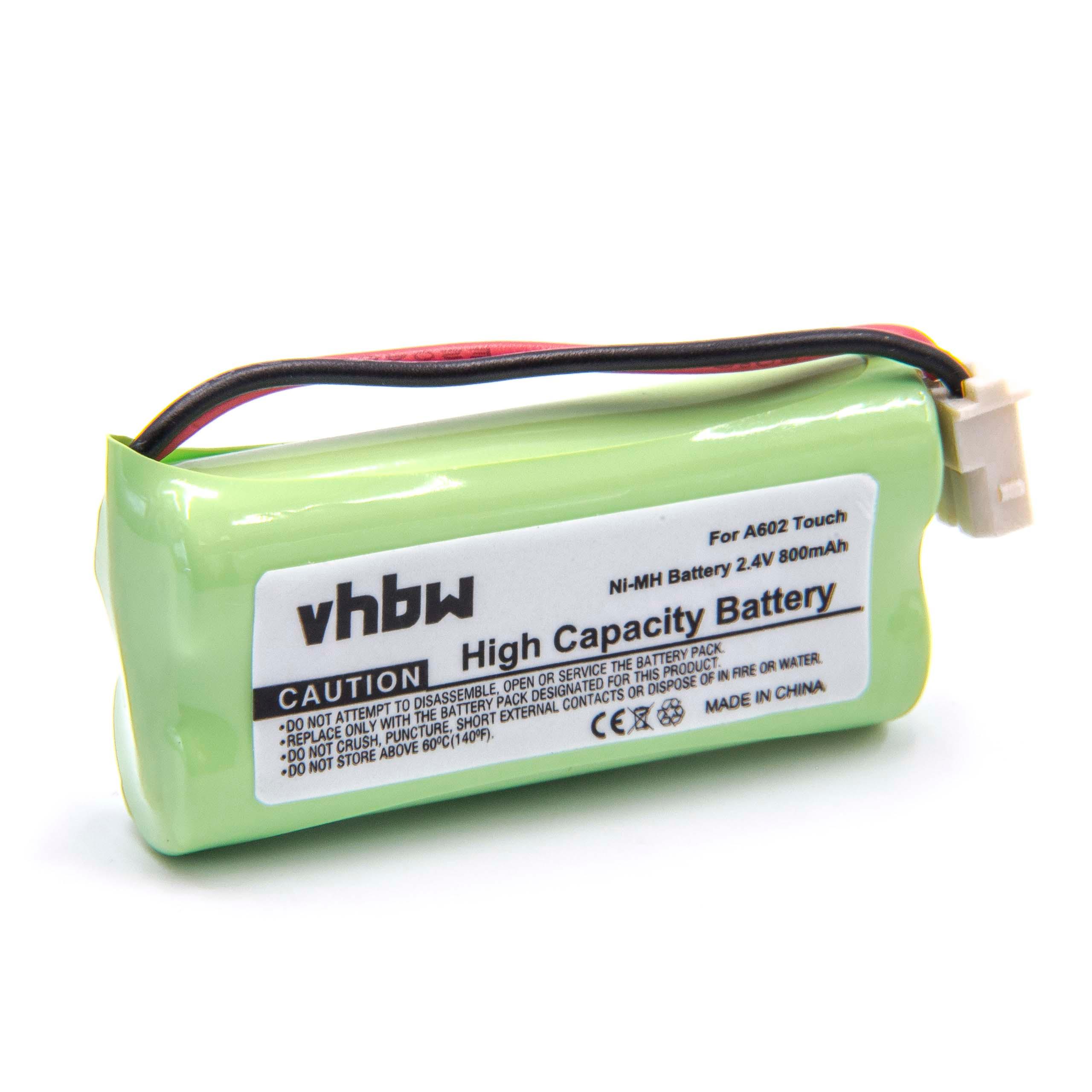 Batterie remplace V-Tech BT166342, 43AAA70PS2, BT266342 pour moniteur bébé - 800mAh 2,4V NiMH