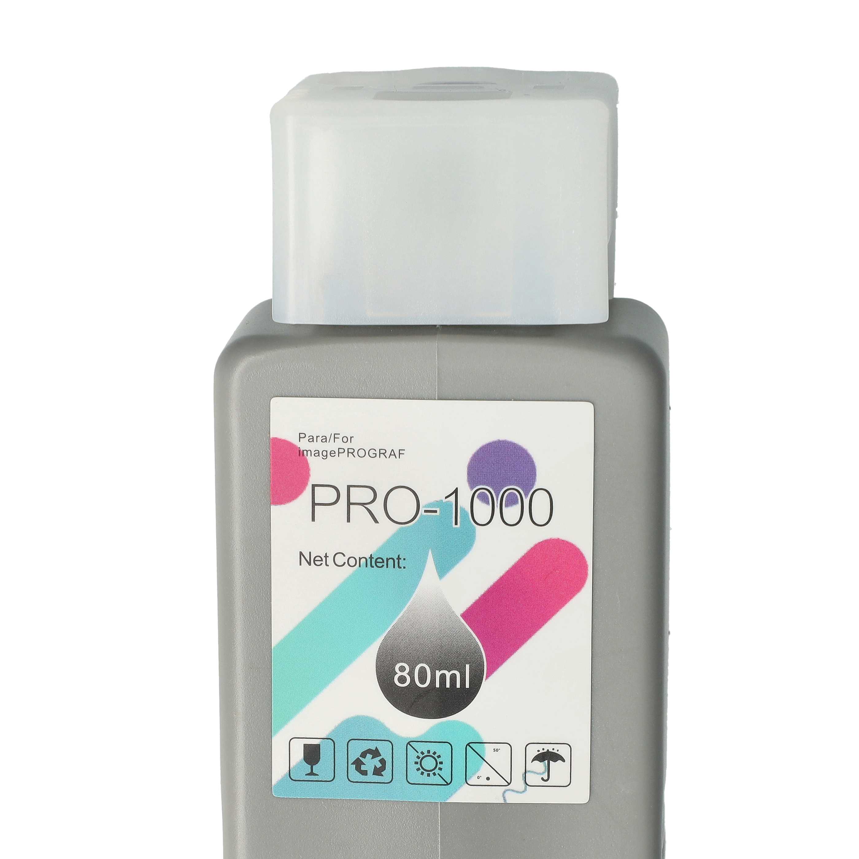 Ink Cartridge as Exchange for Canon PFI-1000B, PFI-1000 B for Canon Printer - Blue 80 ml + Chip