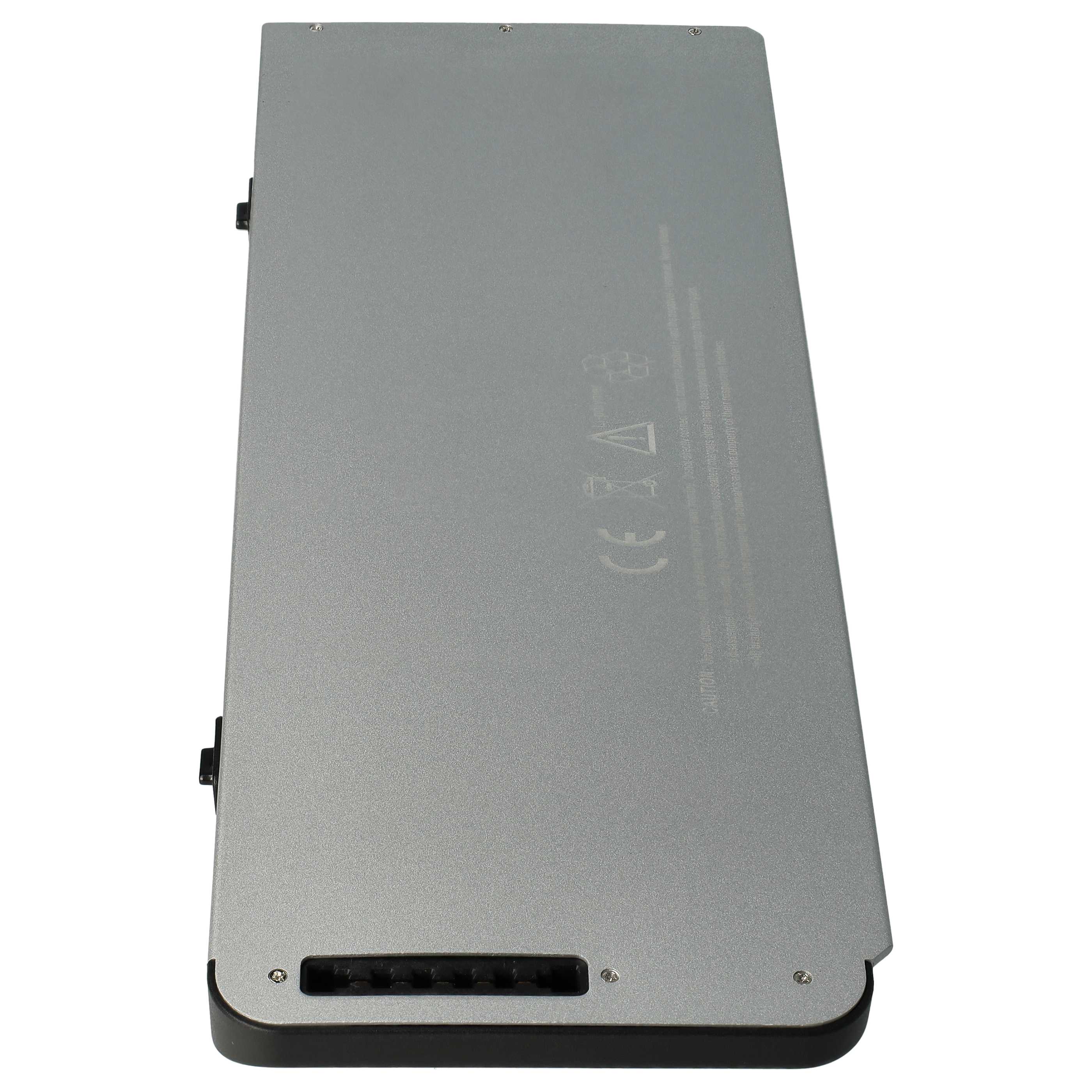 Notebook Battery Replacement for Apple A1280, A1278, MB466LL/A, MB467LL/A - 4200 mAh 10.8 V Li-polymer, silver