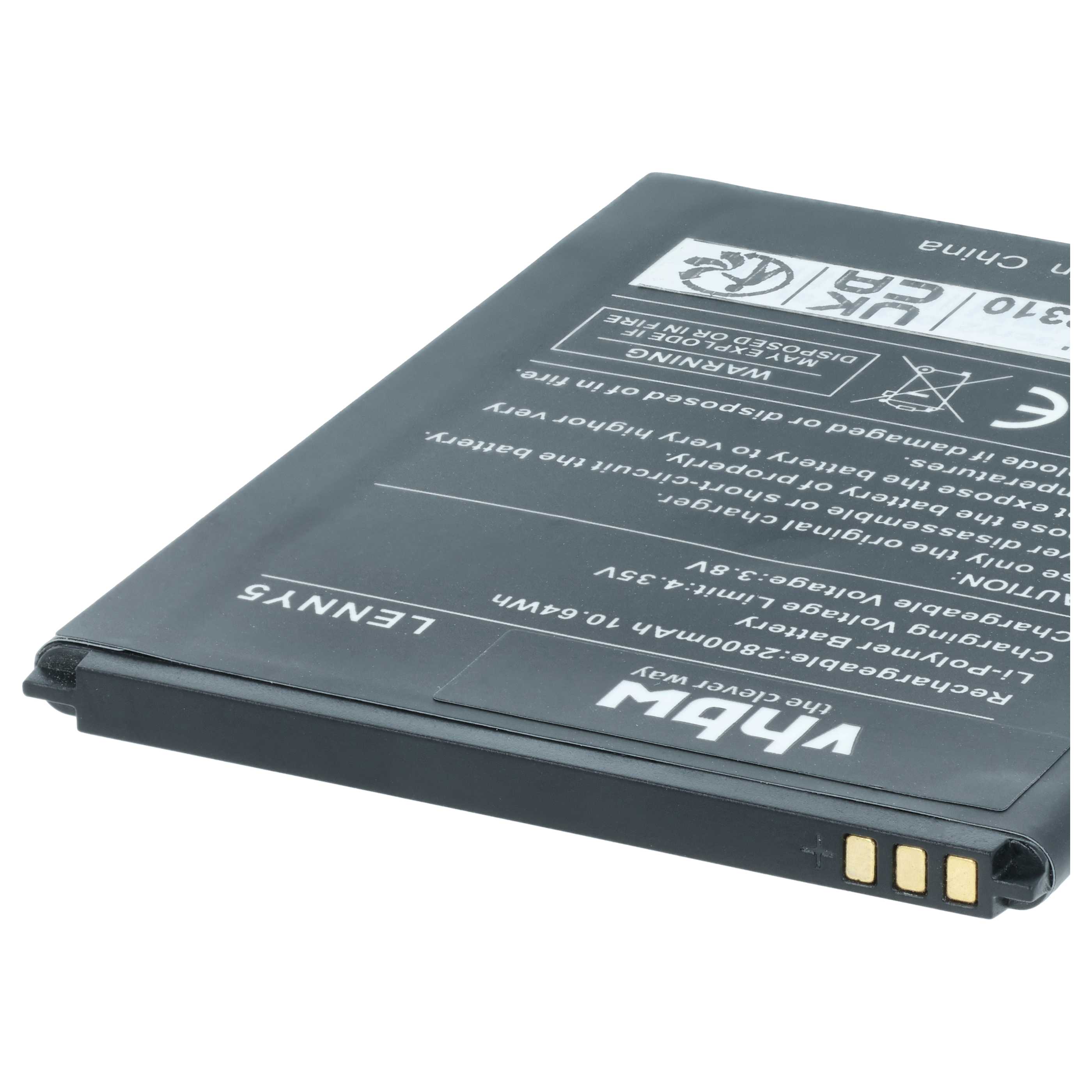 Akumulator do telefonu smartfona zamiennik Wiko 115823 - 2600 mAh 3,8 V Li-Ion