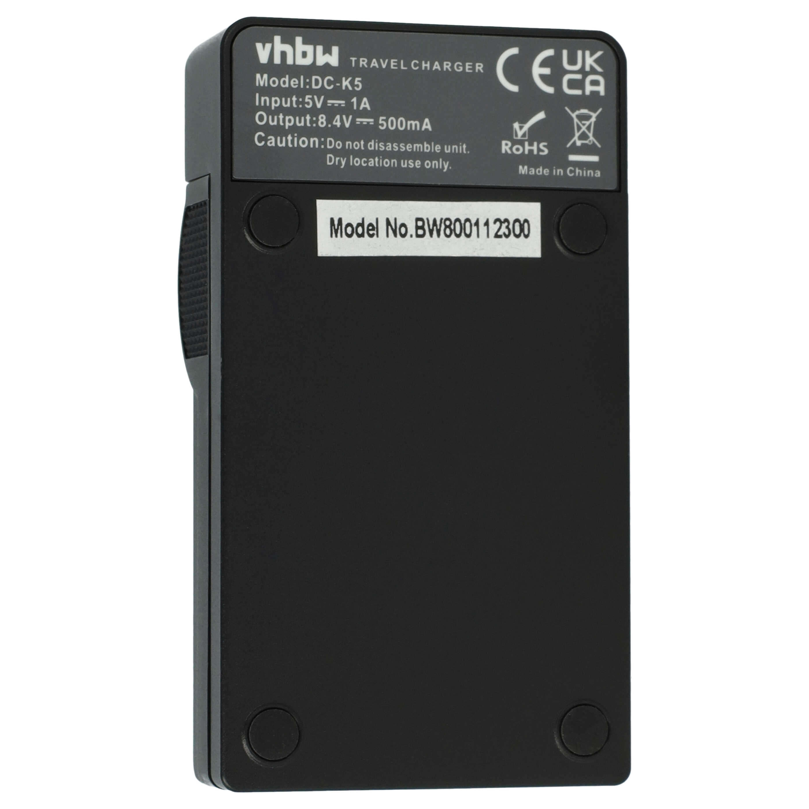 Battery Charger replaces Nikon MH-24 suitable for Coolpix P7000 Camera etc. - 0.5 A, 8.4 V