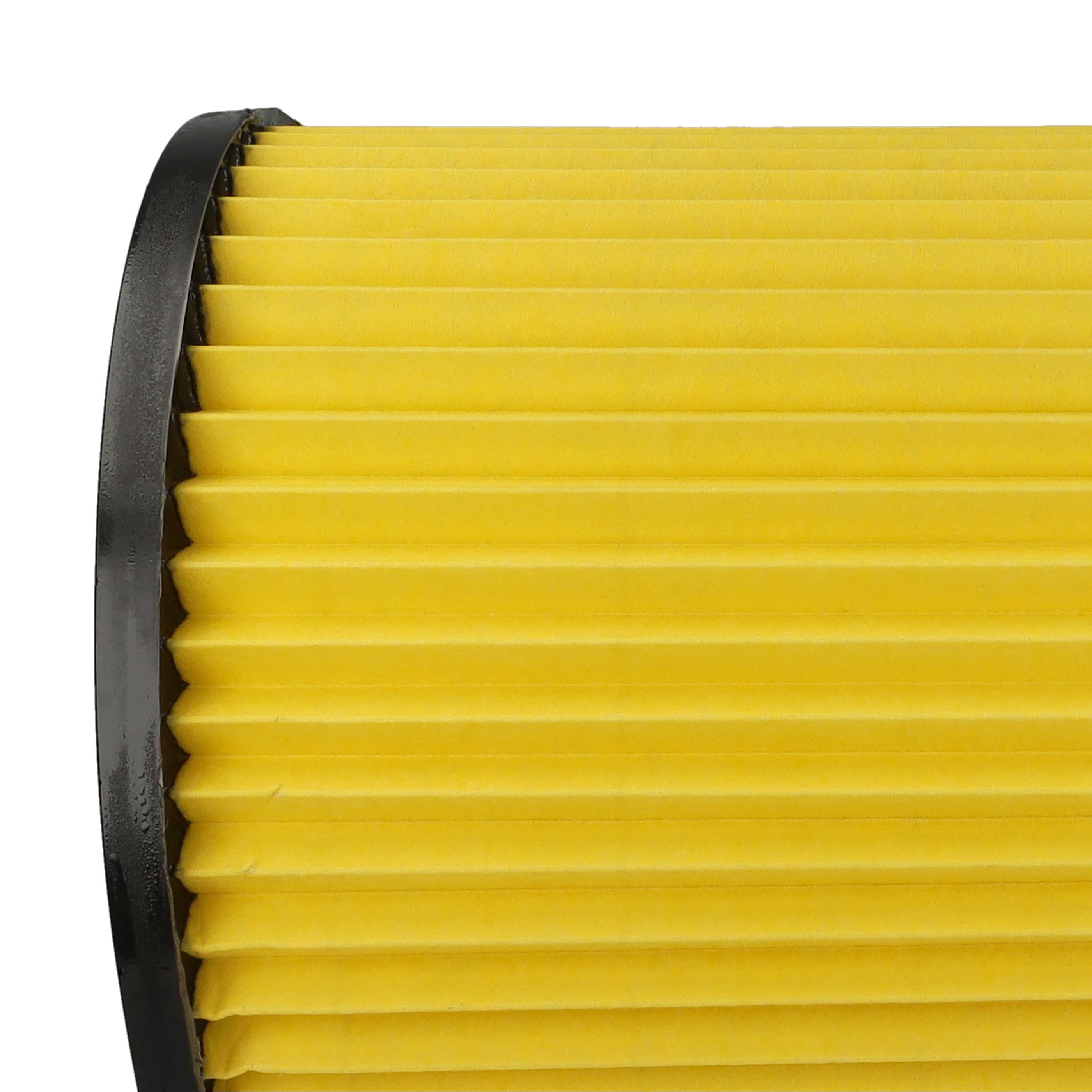 4x Filtro reemplaza Kärcher 6.414-354.0, 6.414-335.0 para aspiradora Dewalt, amarillo