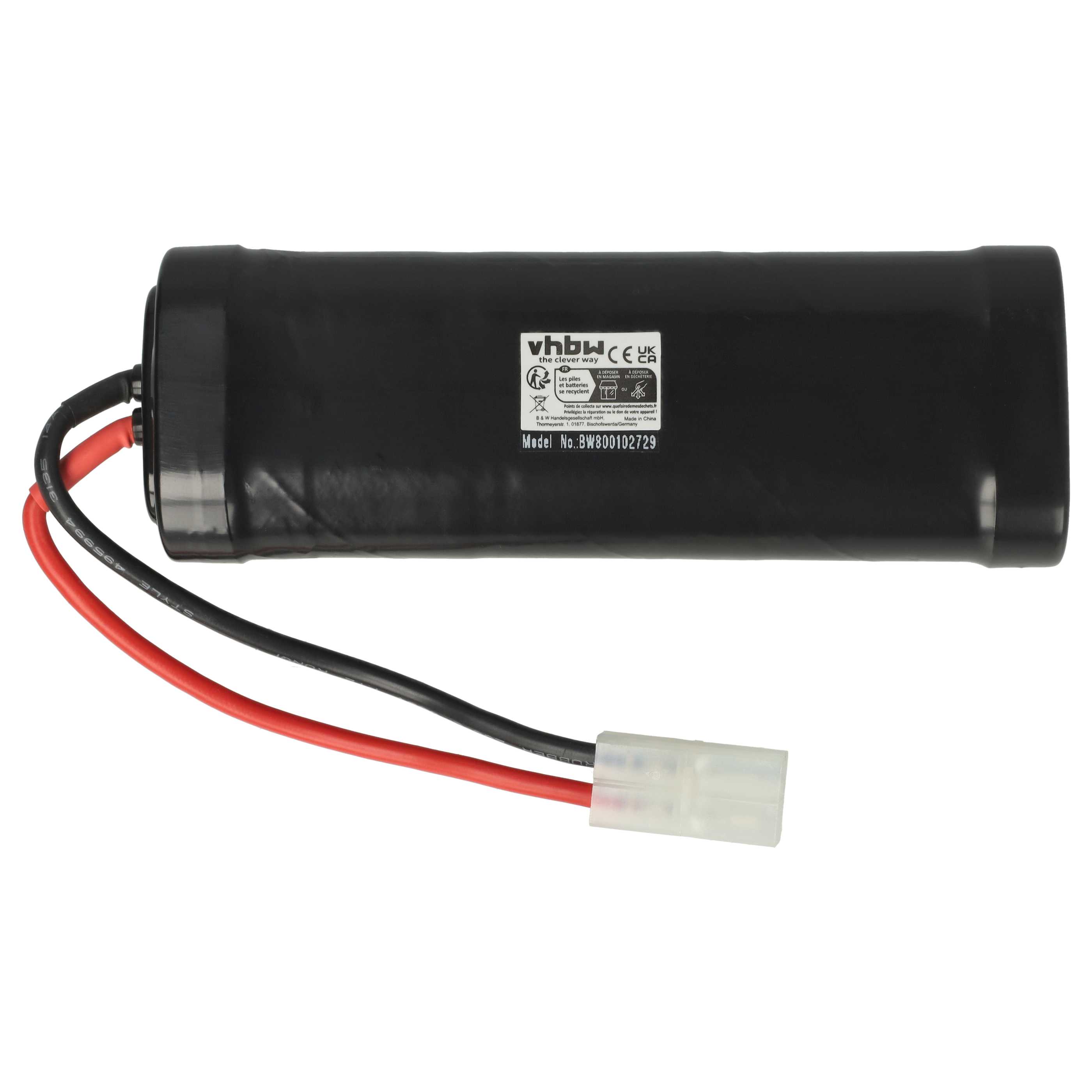 Batterie modèle radio-télécommandé - 3600mAh 7,2V NiMH, T-Plug (f)
