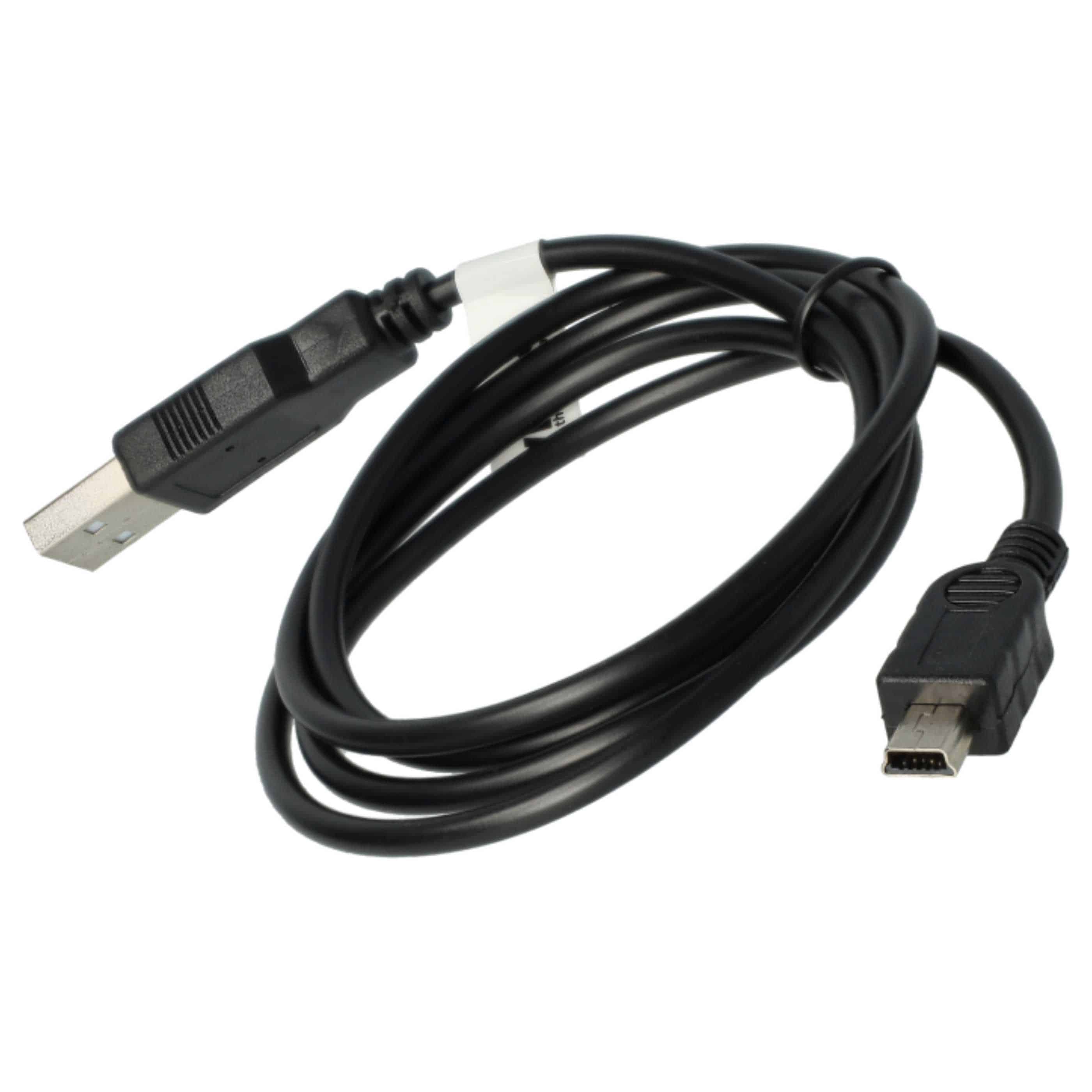 Universal USB Datenkabel 2-in-1 Ladekabel passend für alle gängige GPS Navi - 100cm Schwarz