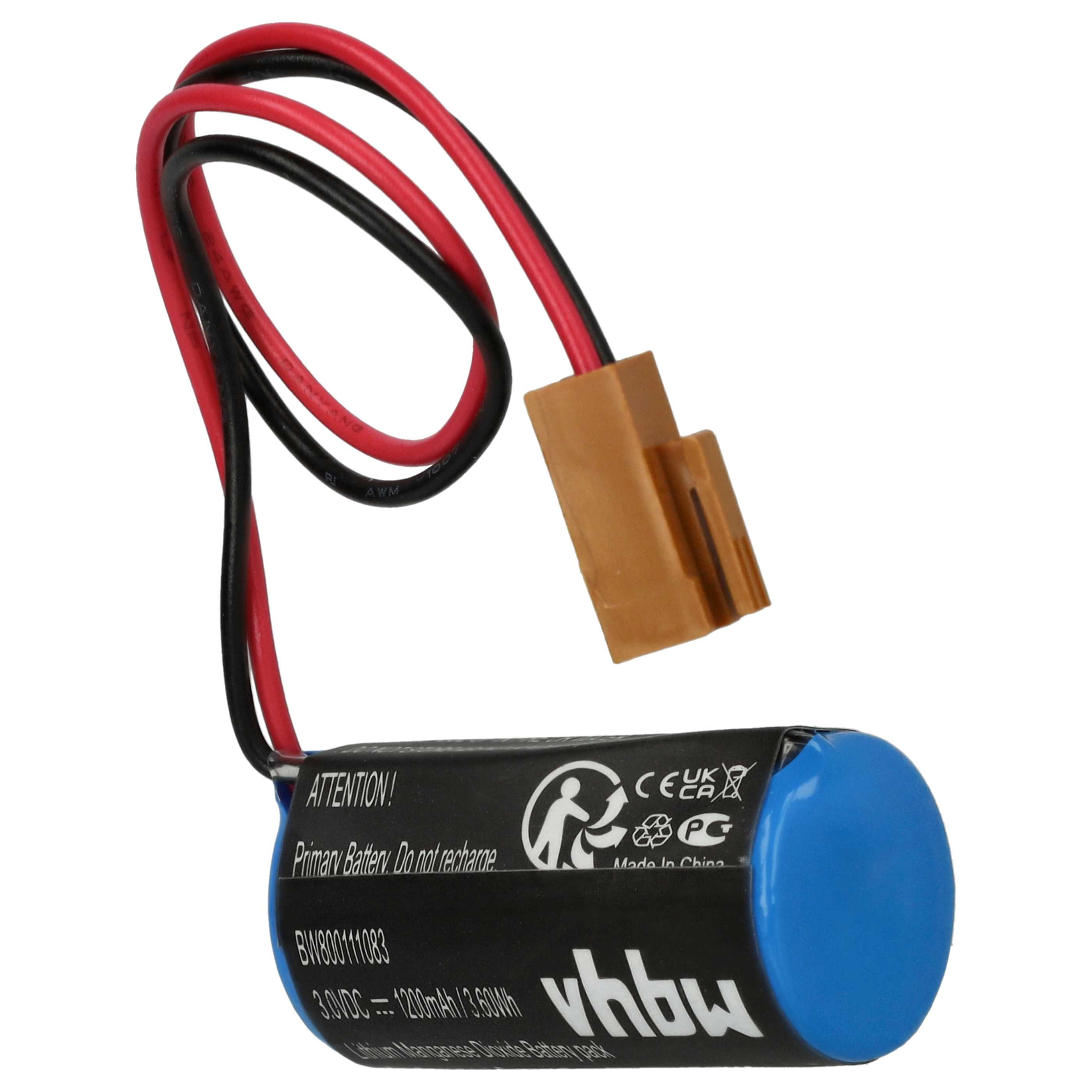 Industrieroboter-Batterie (5 Stück) als Ersatz für 44A724534-001, A06B0168D111 für GE - 1200mAh 3V Li-MnO2