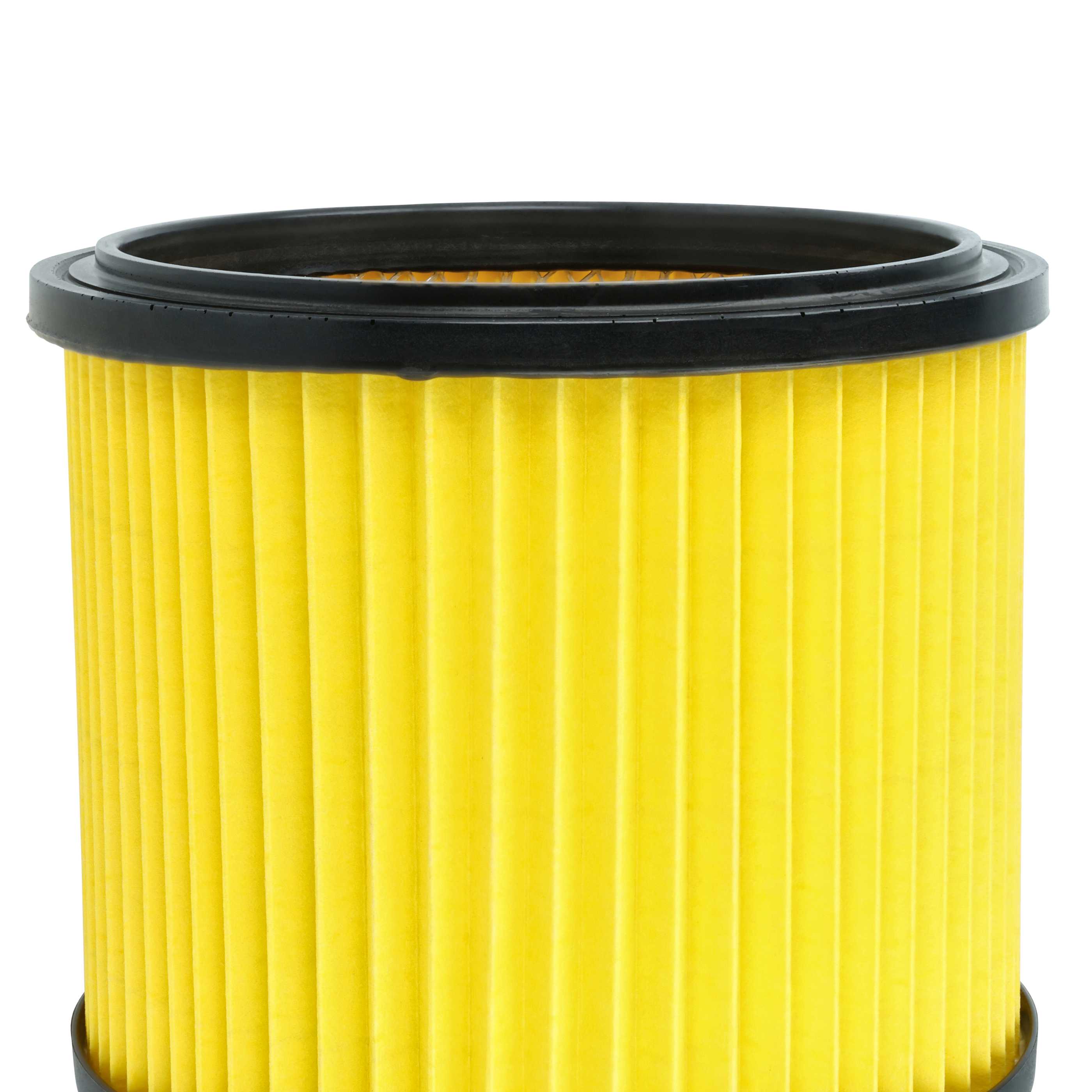 8x cartridge filter replaces Einhell 23.511.10, 2351110 for Basic Vacuum Cleaner, yellow