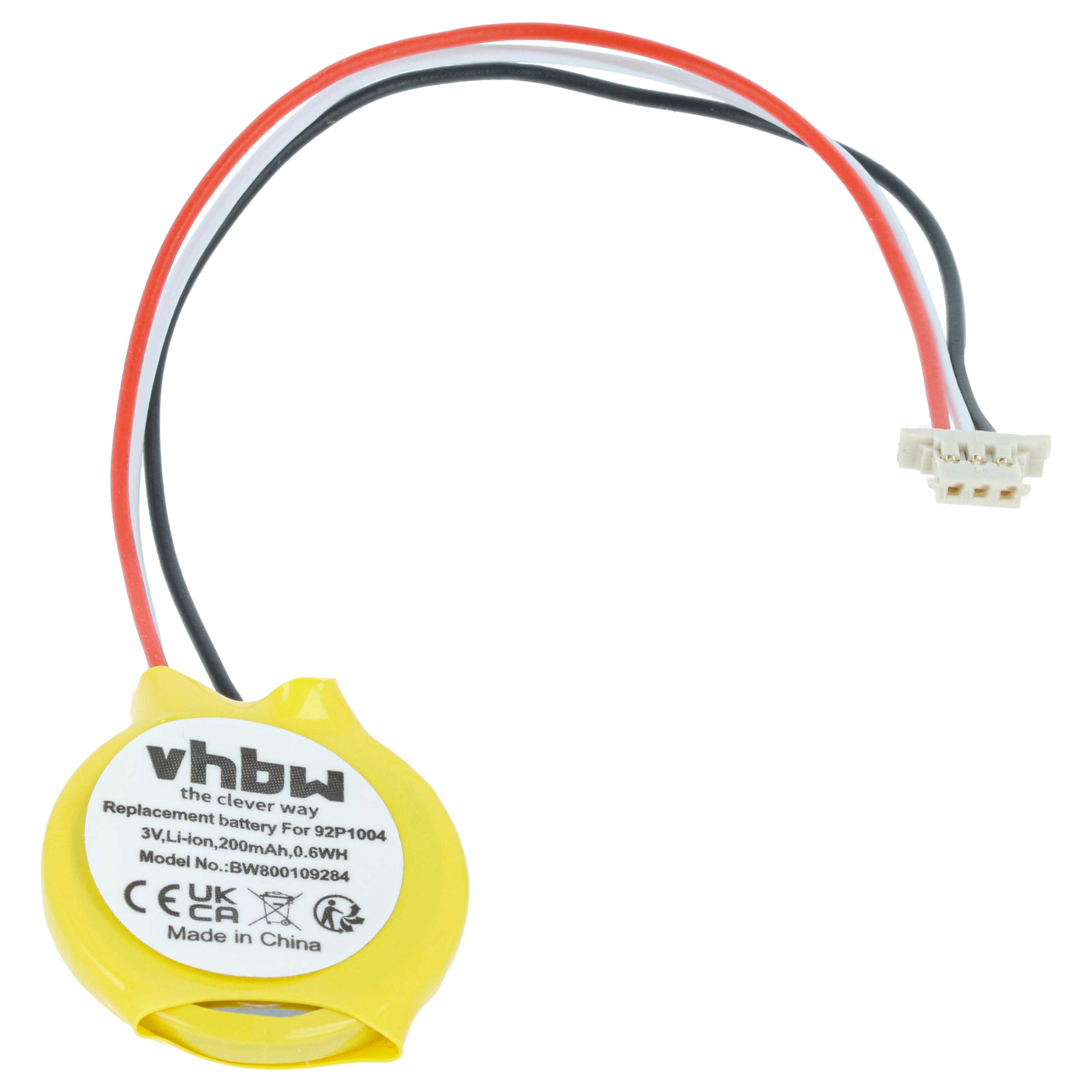 Pile remplace Lenovo 23.2004.181, 92P1004 BIOS - 200mAh 3V Li-ion