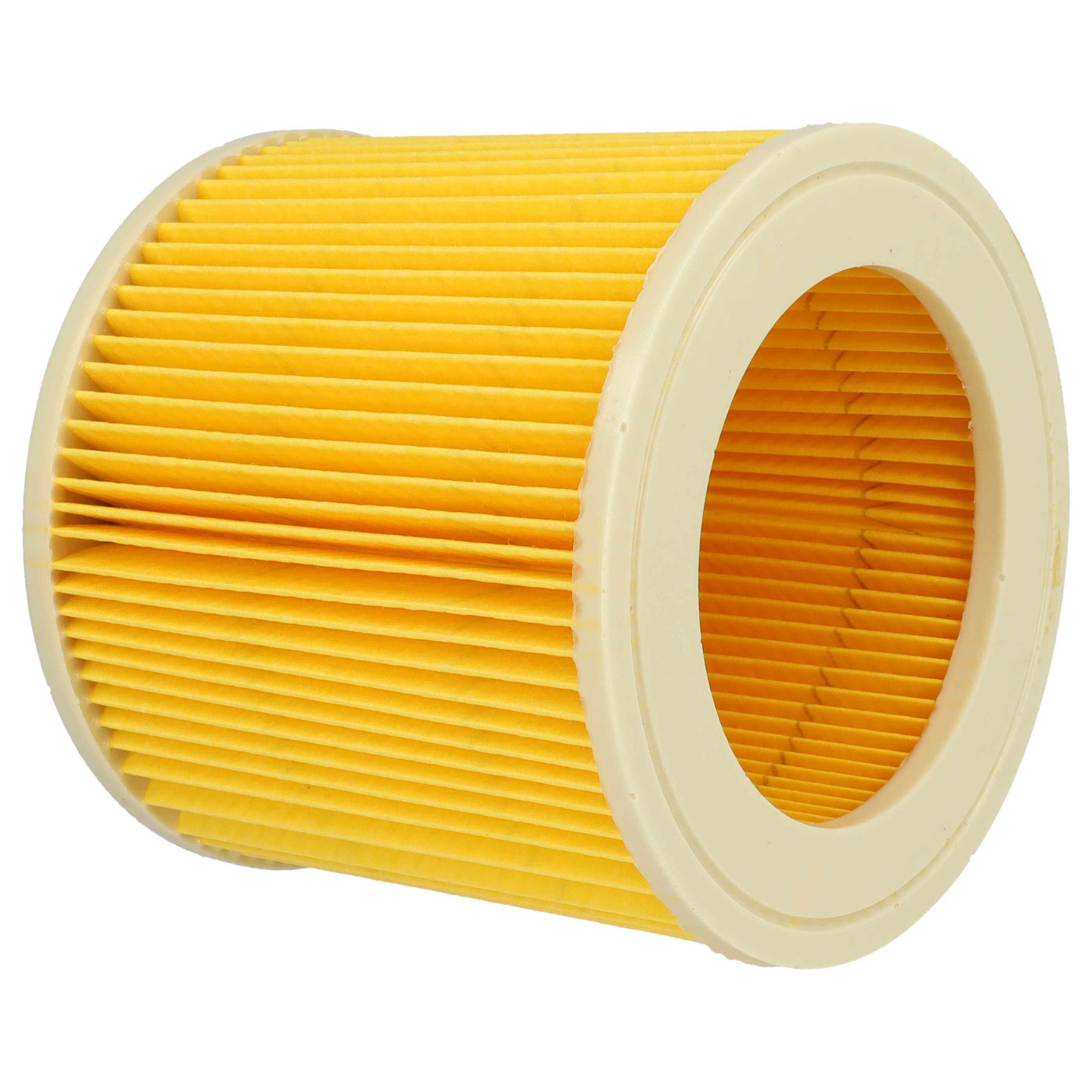 4x Filtro reemplaza Kärcher 2.863-303.0, 6.414-552.0, 6.414-547.0 para aspiradora PowerPlus, amarillo