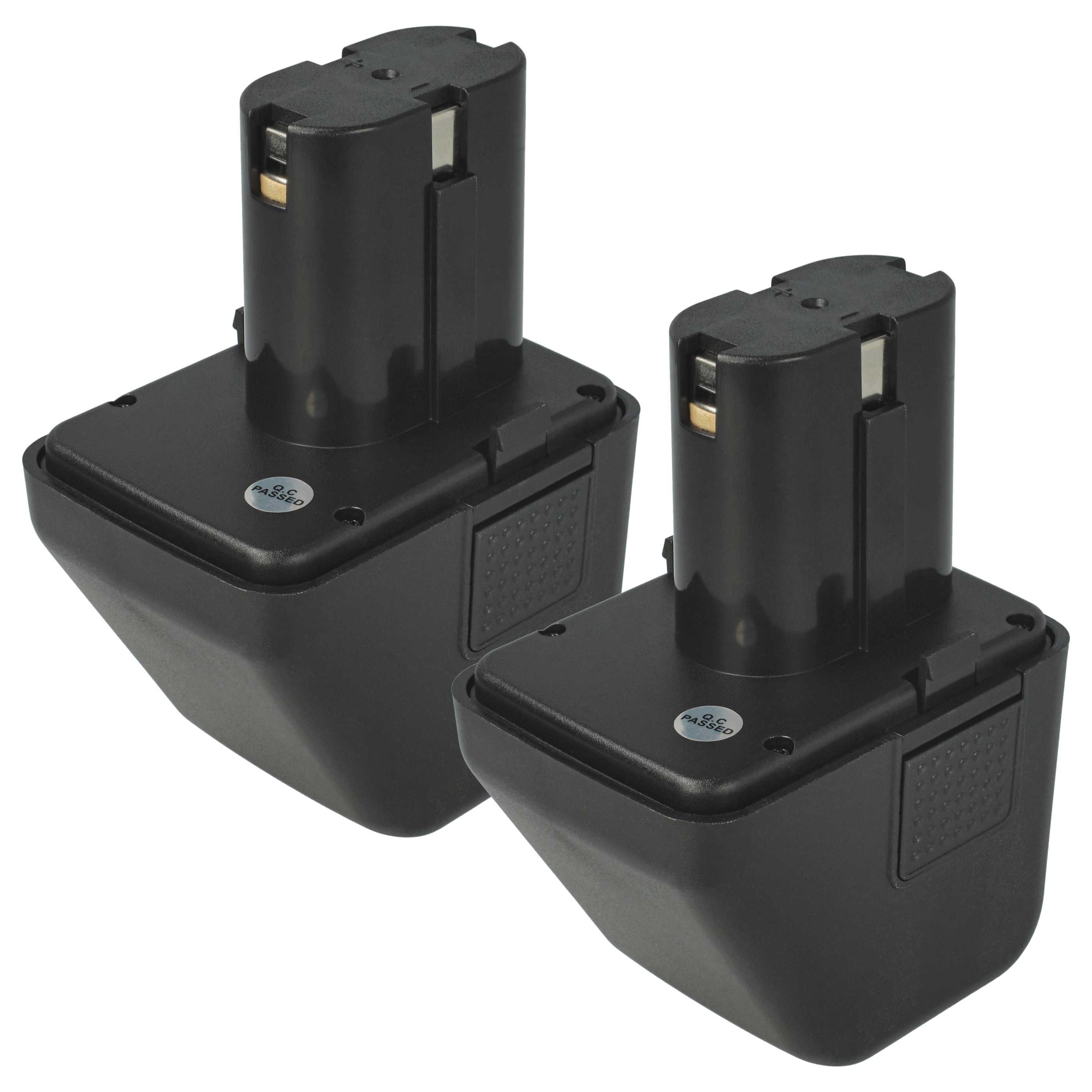 2x Battery replaces Gesipa 70291510061 Blind Rivet Gun - 3000 mAh, 12 V, NiMH