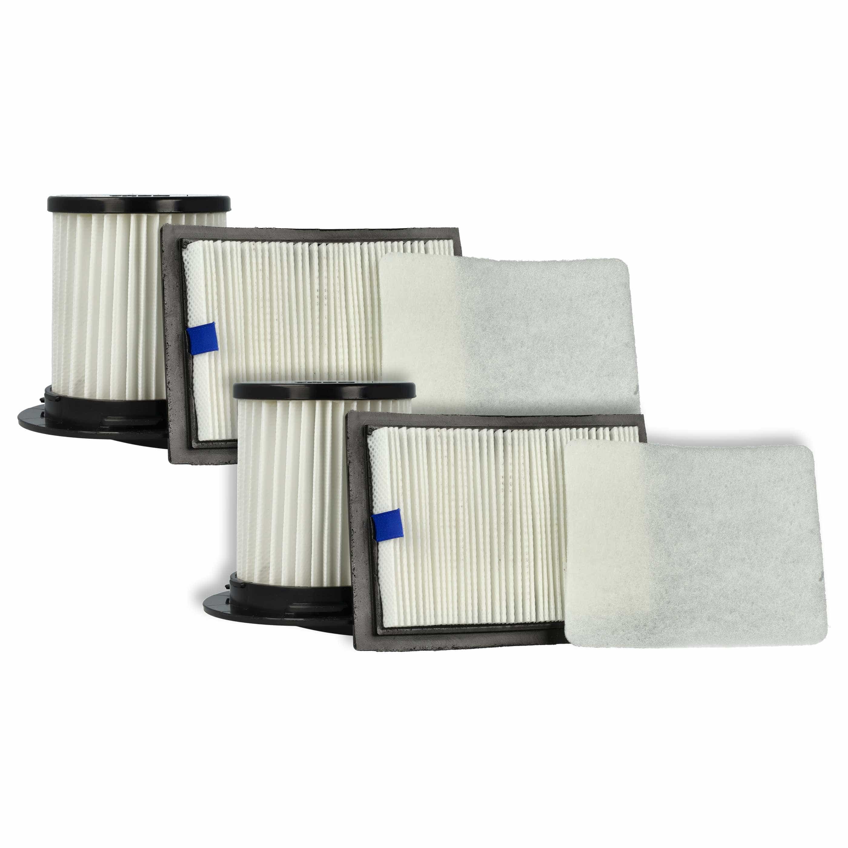 2x Filter Set replaces Dirt Devil 2725001 for Dirt Devil Vacuum Cleaner - Vacuum Cleaner Filter Set