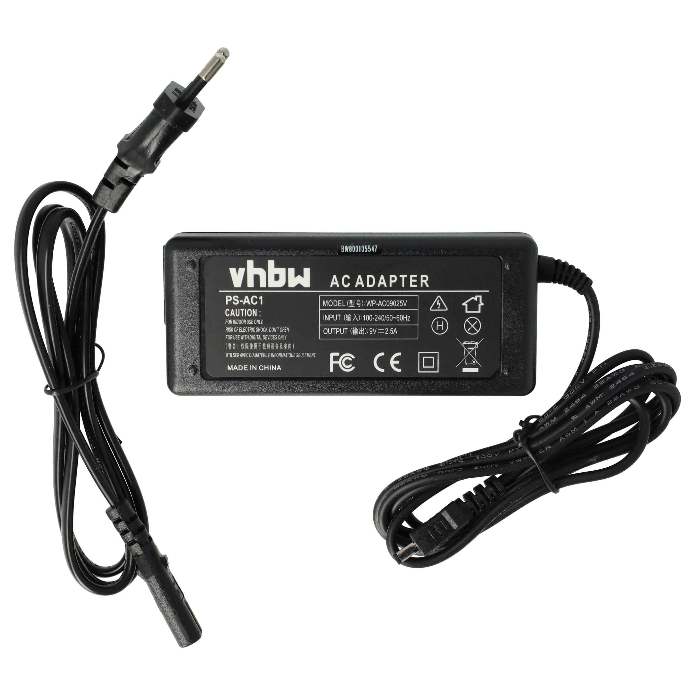 Power Supply replaces AC-1 for Camera - 2 m, 9 V 2.5 A