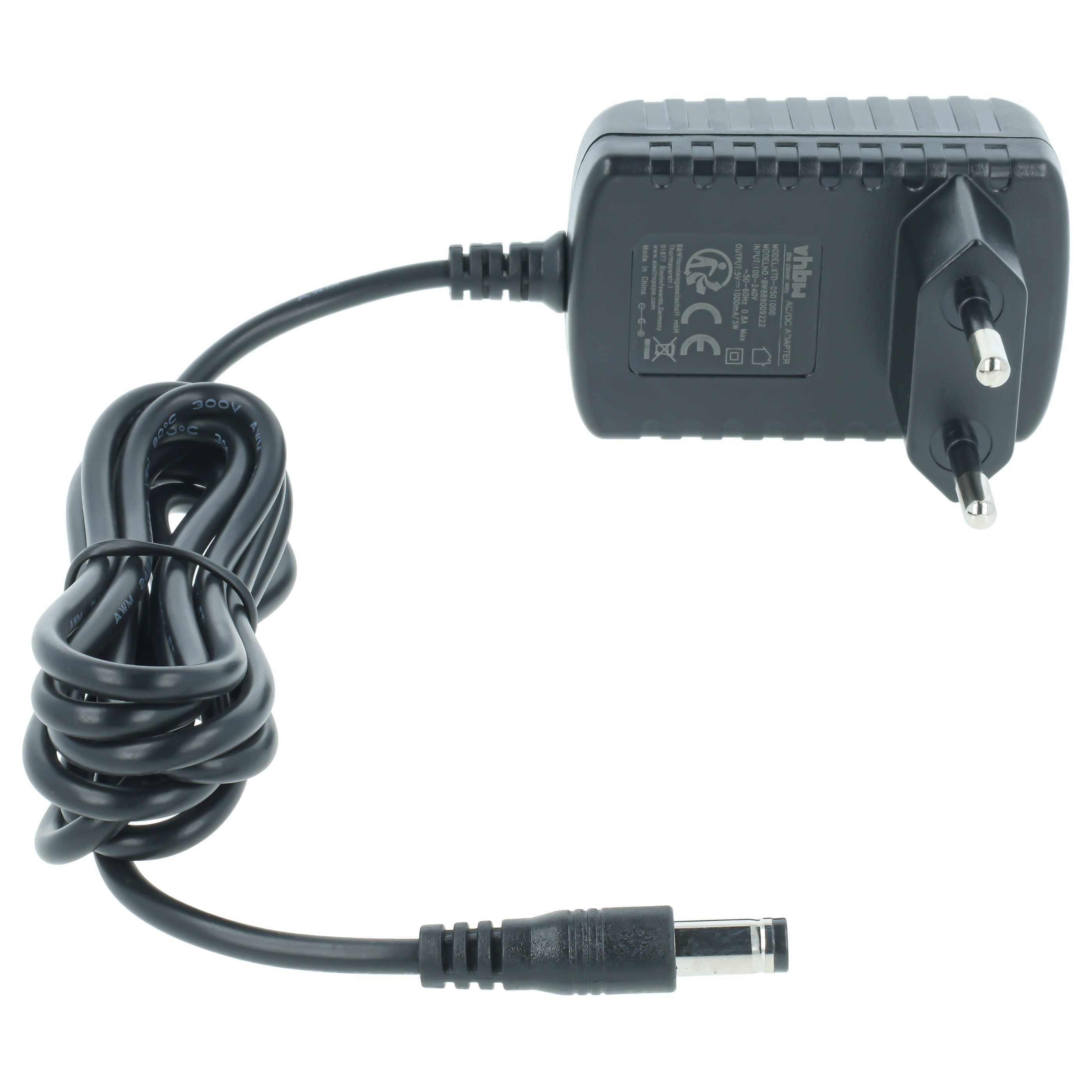 Mains Power Adapter replaces Revitive 5 V / 1 A for Revitive Muscle Stimulator, Electro-Stimulator - 9.4 cm
