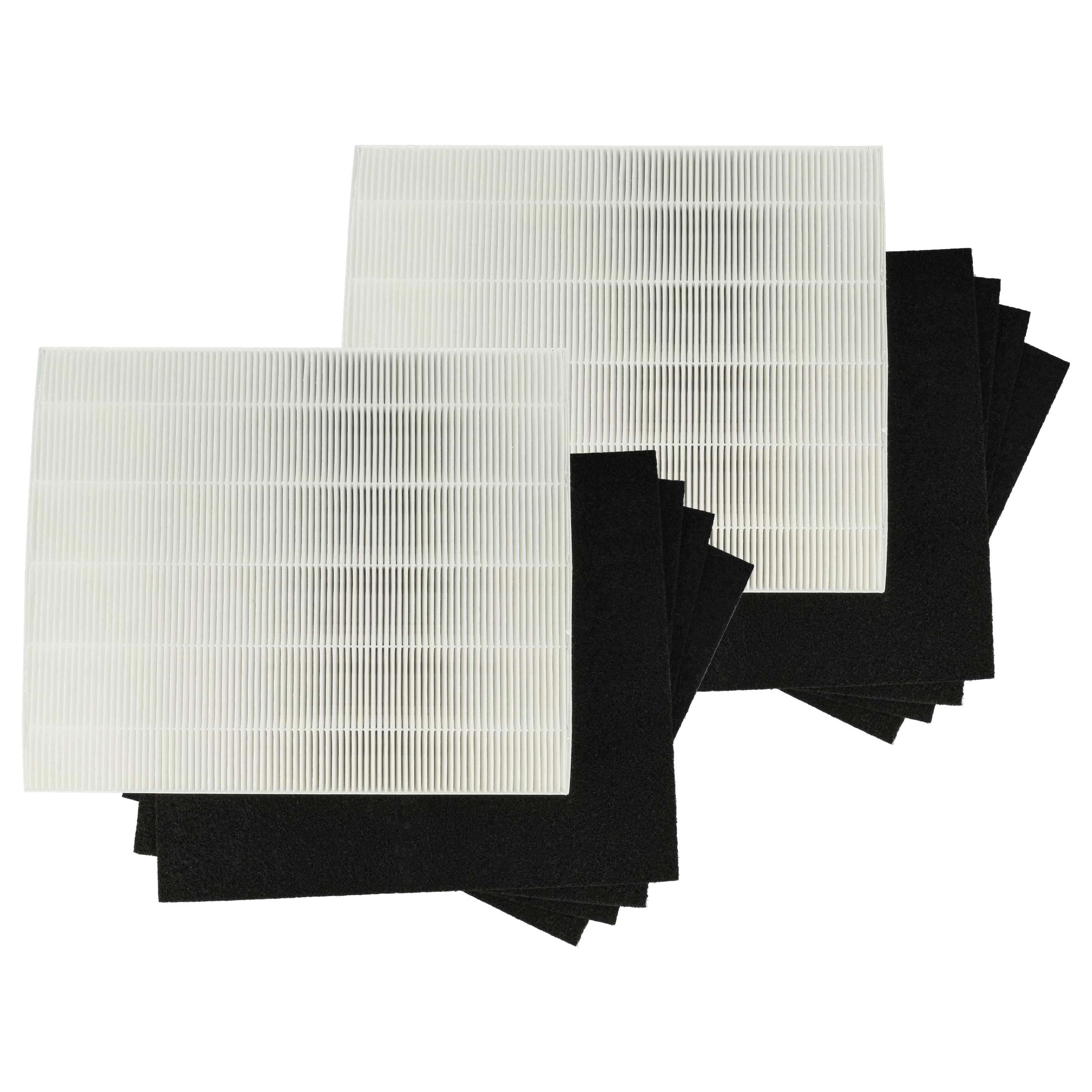 10 Part Filter Set replaces Winix 123050, 15HC, WRF15-HC Air Purifier - HEPA filter, activated carbon filter