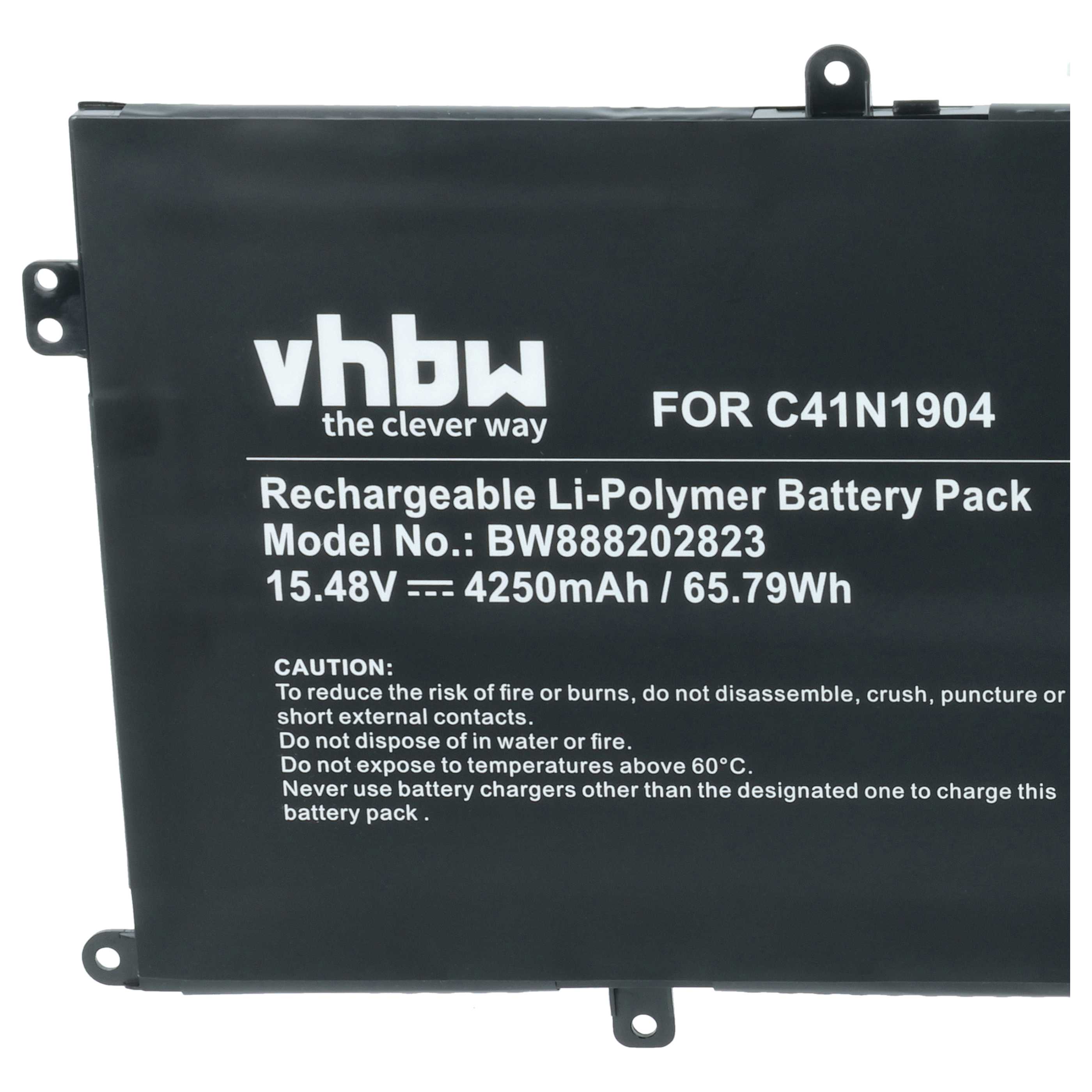 Batteria sostituisce Asus 0B200-03660000, 02B200-03660500 per notebook - 4250mAh 15,48V Li-Poly
