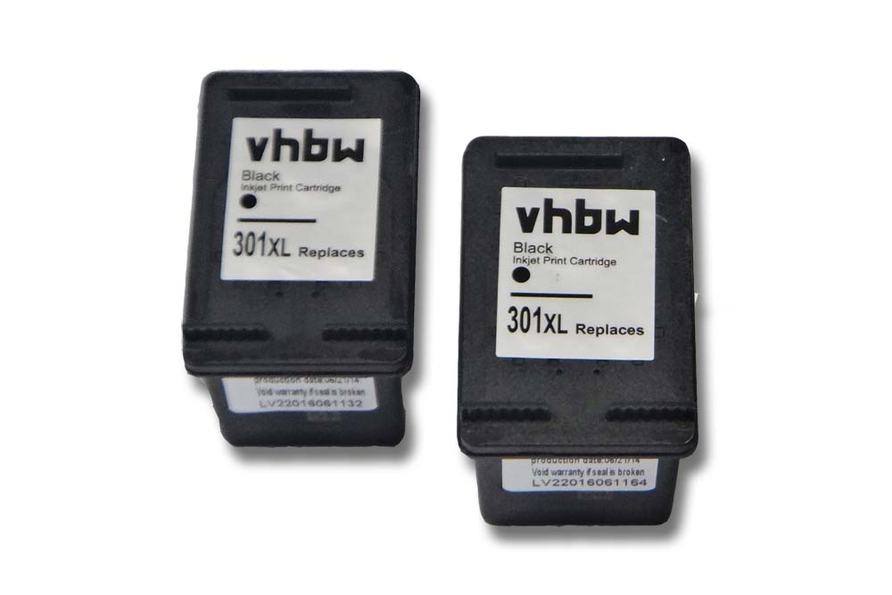 2x Tintenpatronen passend für Envy HP 4507 E-All-In-One Drucker - schwarz