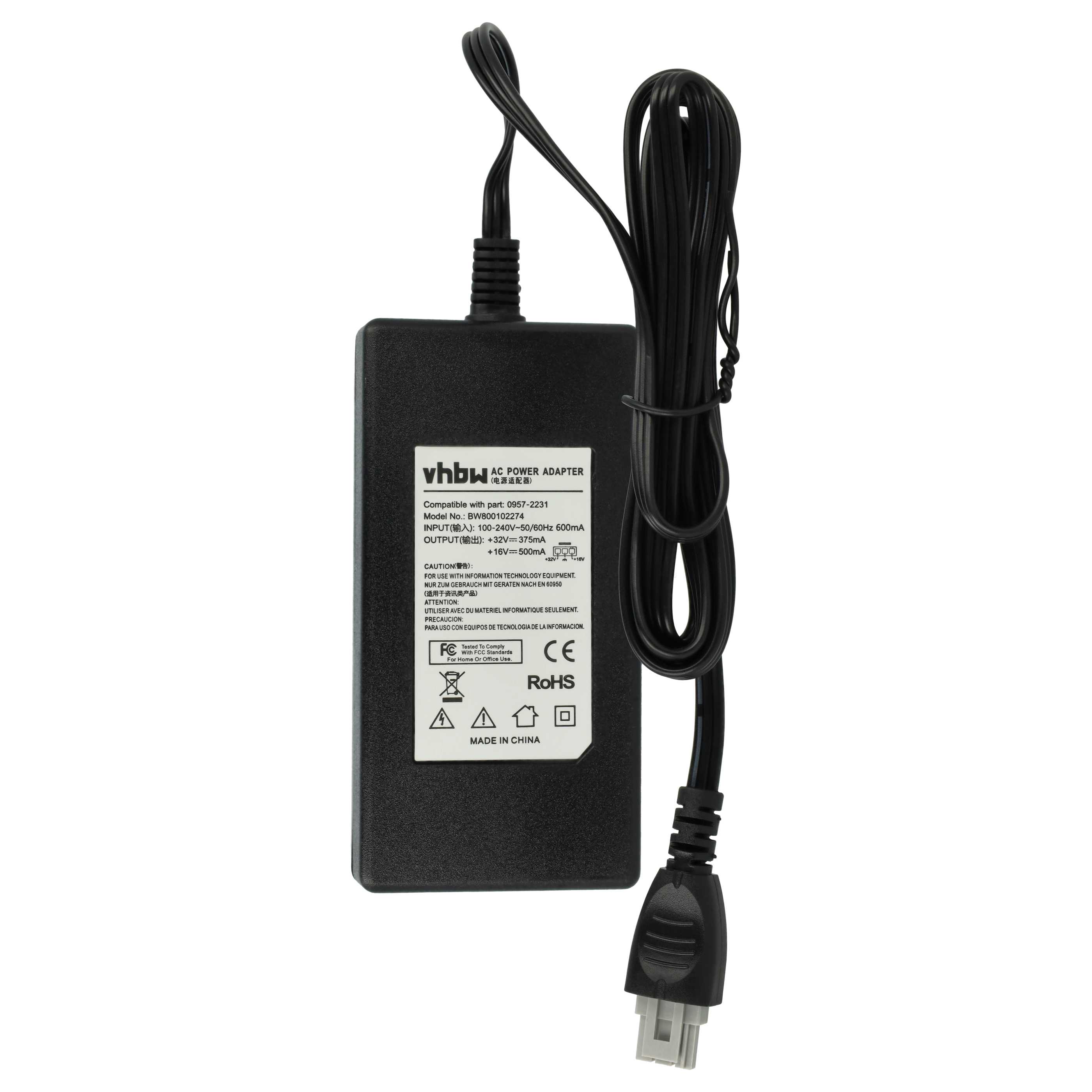 Netzteil als Ersatz für HP 0957-2231 für HP Drucker - 200 cm