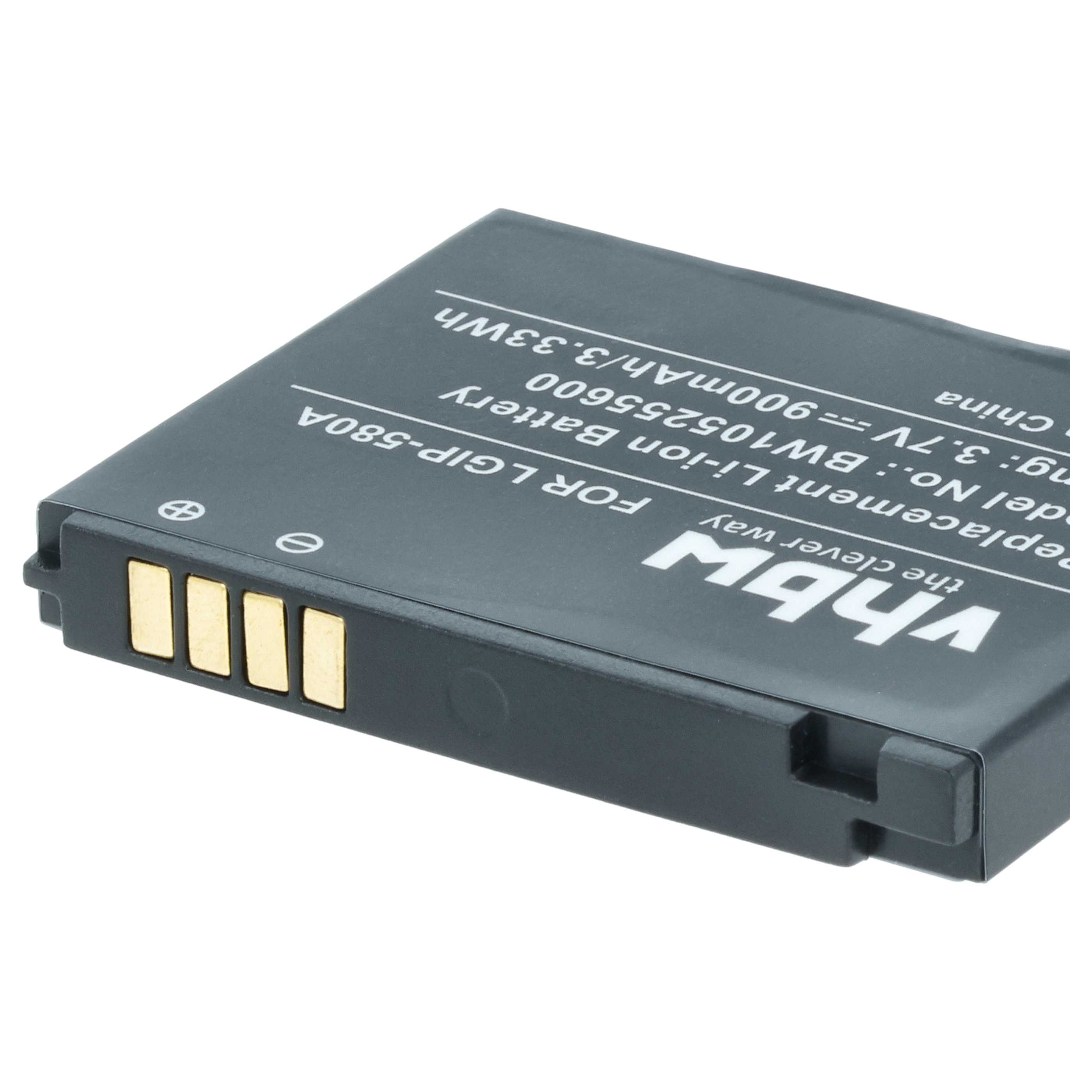 Batteria sostituisce LG LGIP-580A per cellulare - 700mAh 3,7V Li-Ion 