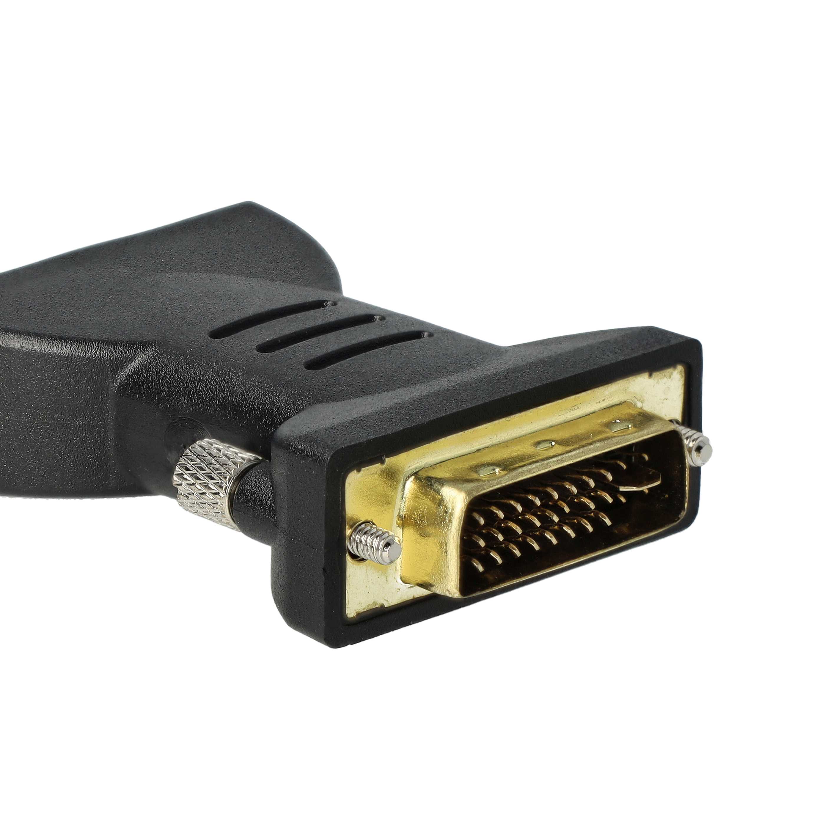 vhbw Adaptador DVI a Cinch para conectar sistemas DVI a dispositivos RCA - Convertidor de vídeo compuesto 3RCA