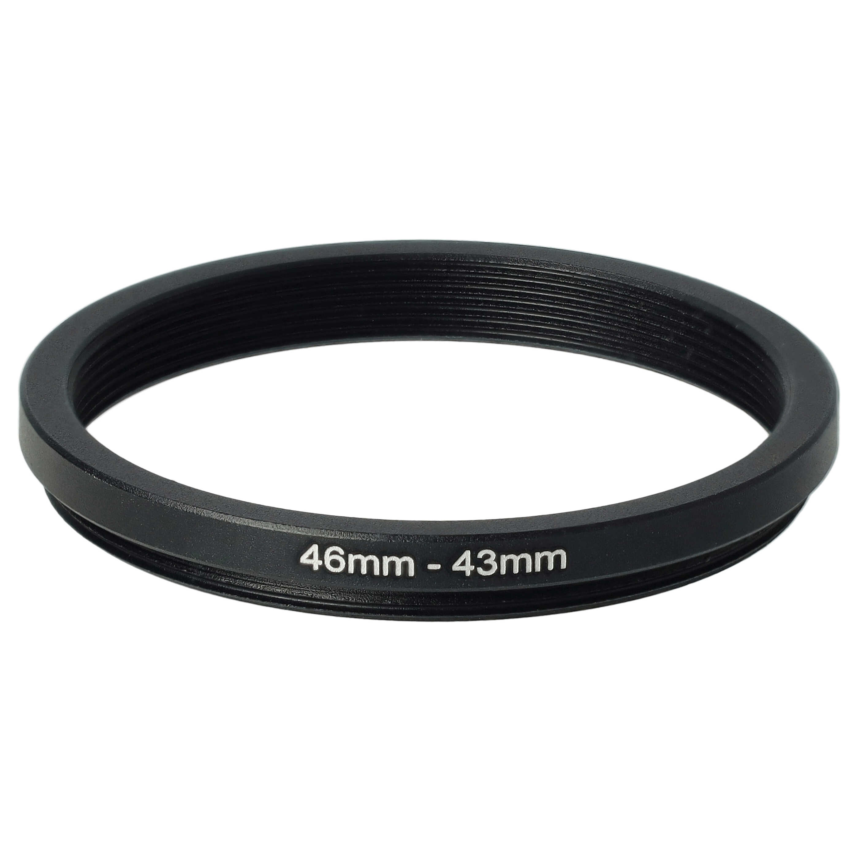 Step-Down Ring Adapter from 46 mm to 43 mm for various Camera Lenses