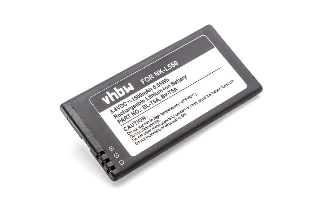 Akumulator do telefonu smartfona zamiennik Microsoft BV-T5A, BL-T5A - 1500 mAh 3,8 V Li-Ion