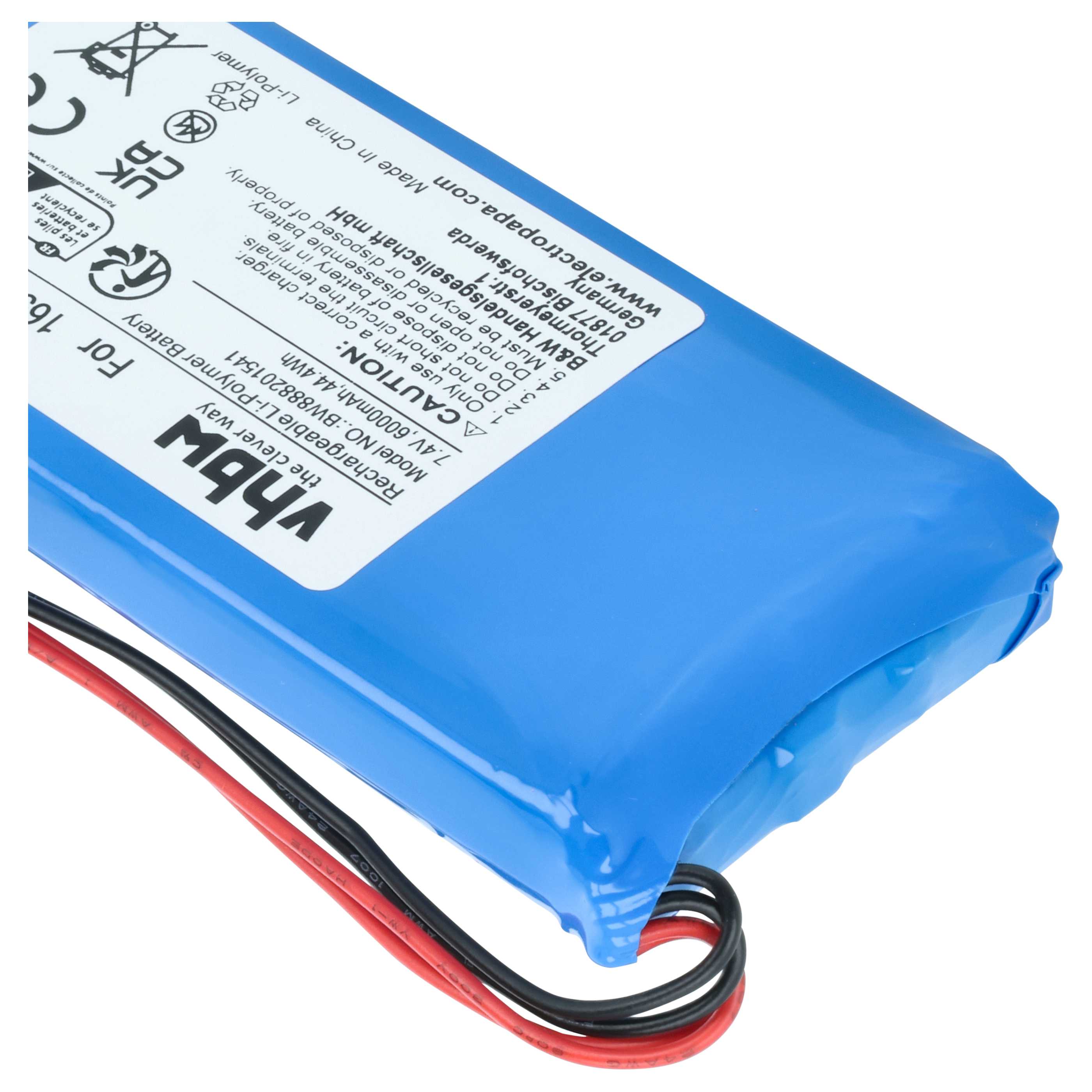 Batteria per controller drone, telecomando sostituisce DJI 1650120 - 6000mAh 7,4V Li-Poly