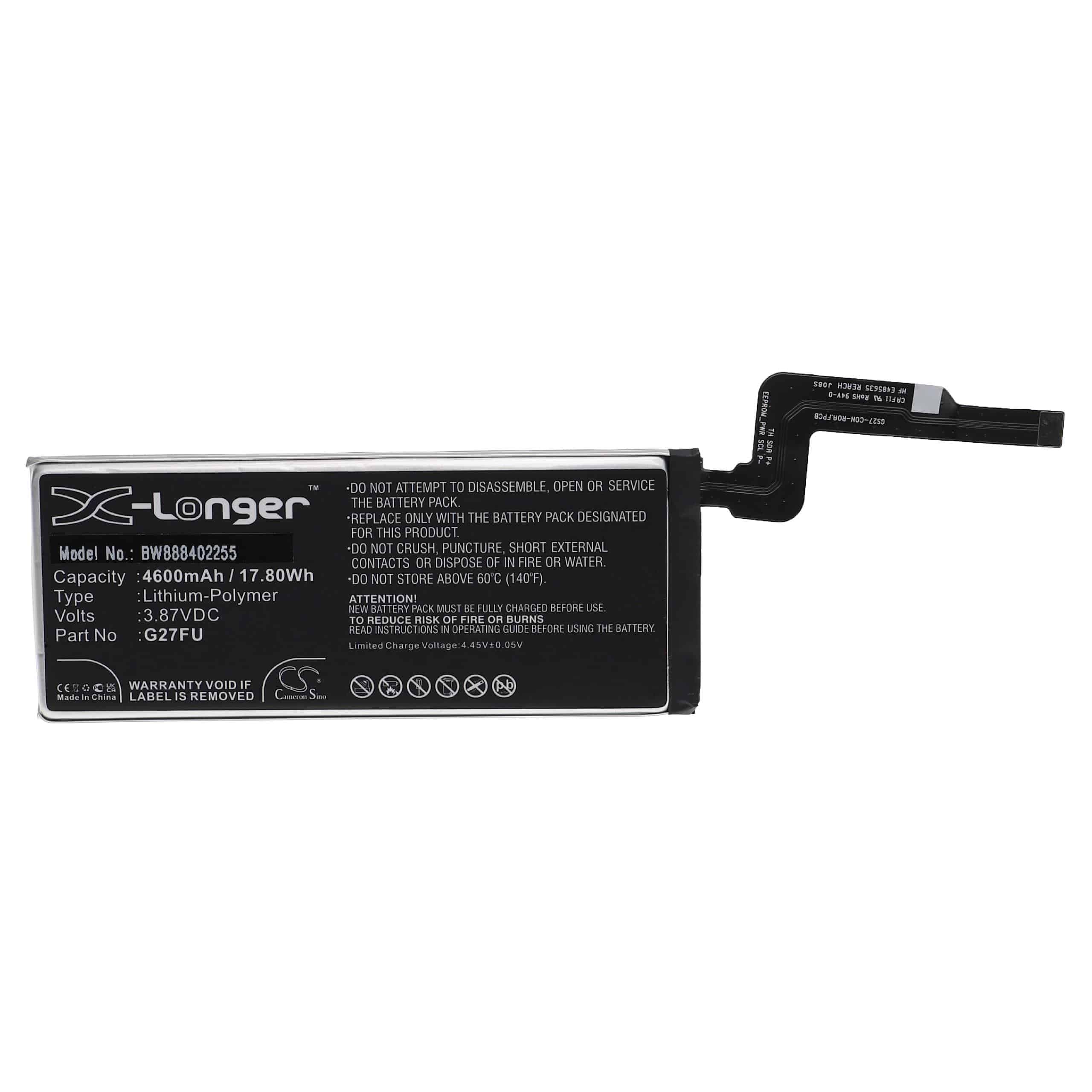 Akumulator do telefonu smartfona zamiennik Google G27FU - 4600 mAh 3,87 V LiPo