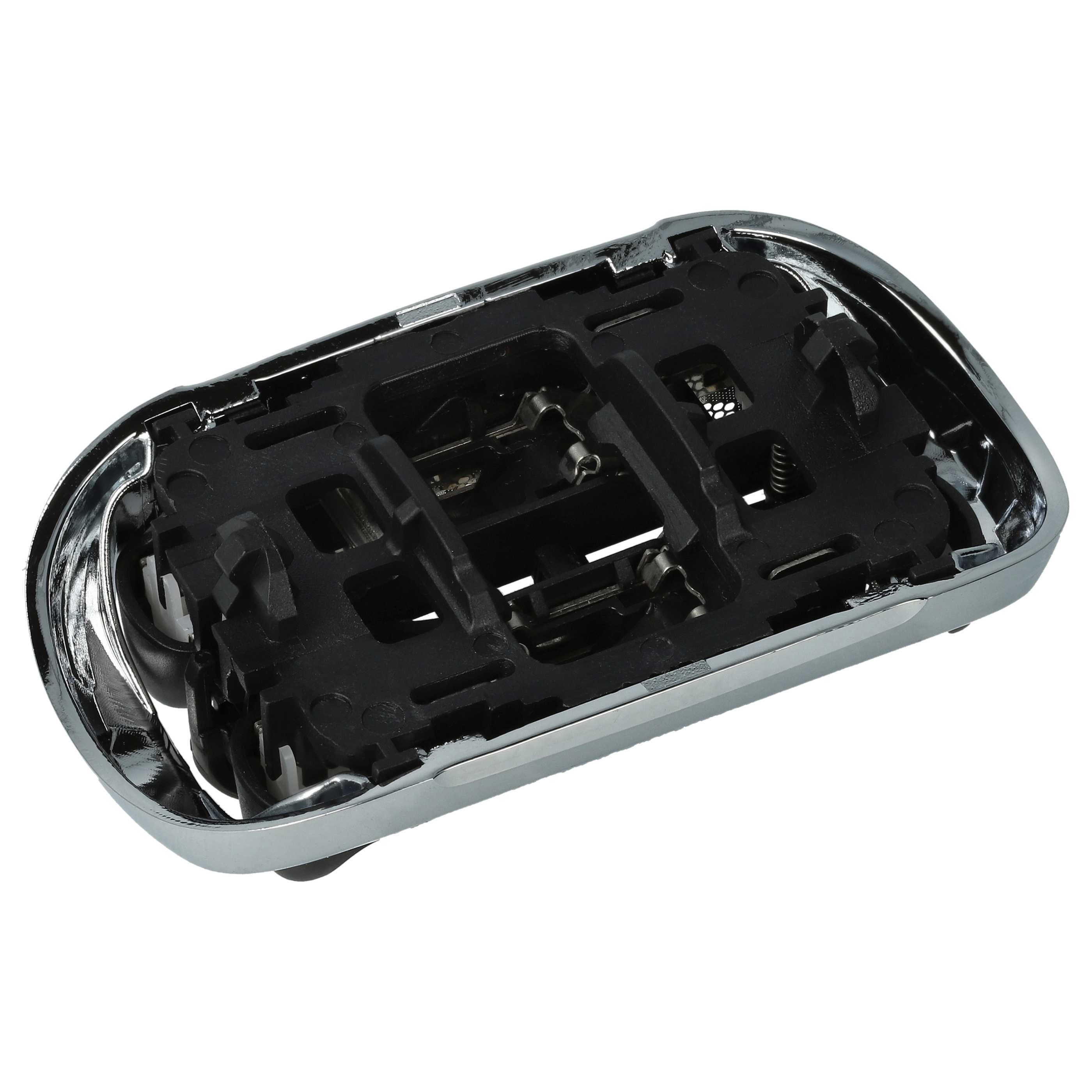2x cabezales reemplaza Braun 73S, 81746548 para afeitadoras Braun - negro / blanco / plata