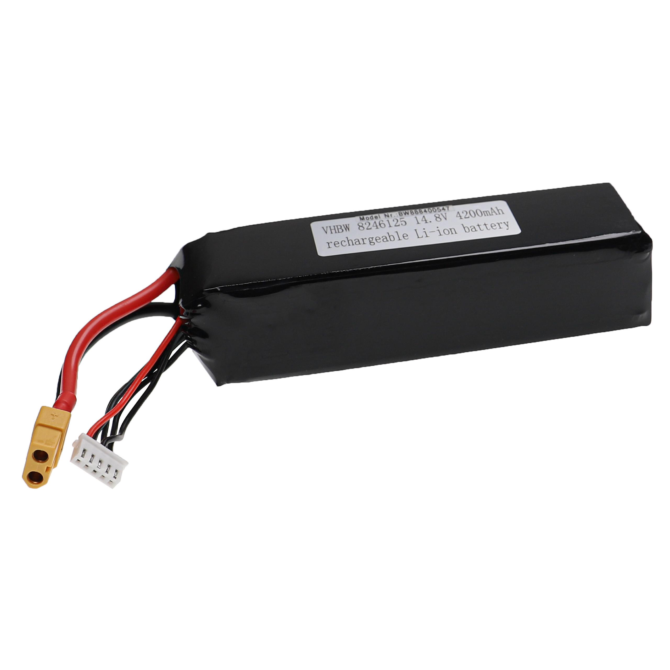 Batterie pour modèle radio-télécommandé - 4200mAh 14,8V Li-polymère, XT60