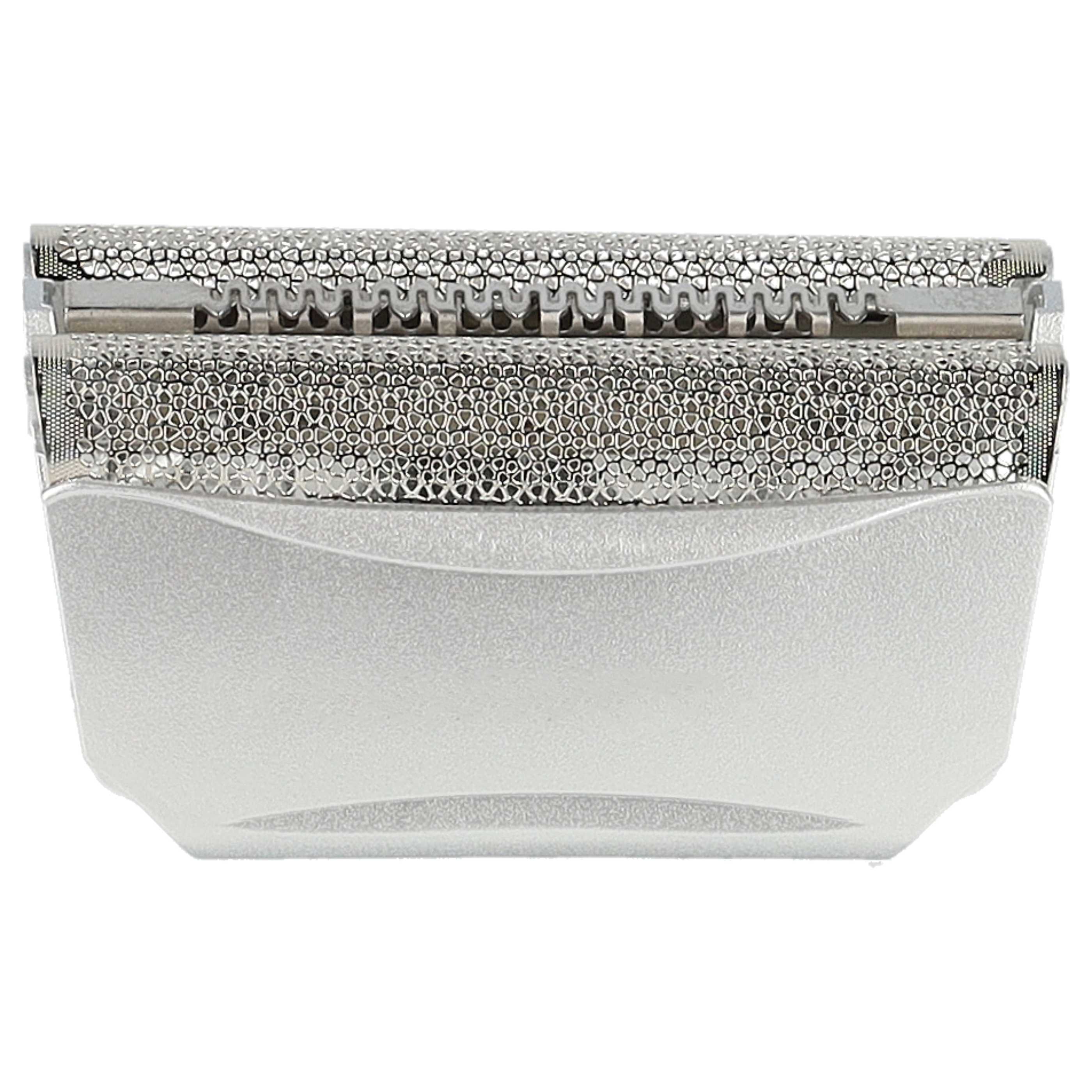 2x Doppelscherfolie als Ersatz für Braun 51S, 51B für Braun Rasierer - inkl. Rahmen, silber
