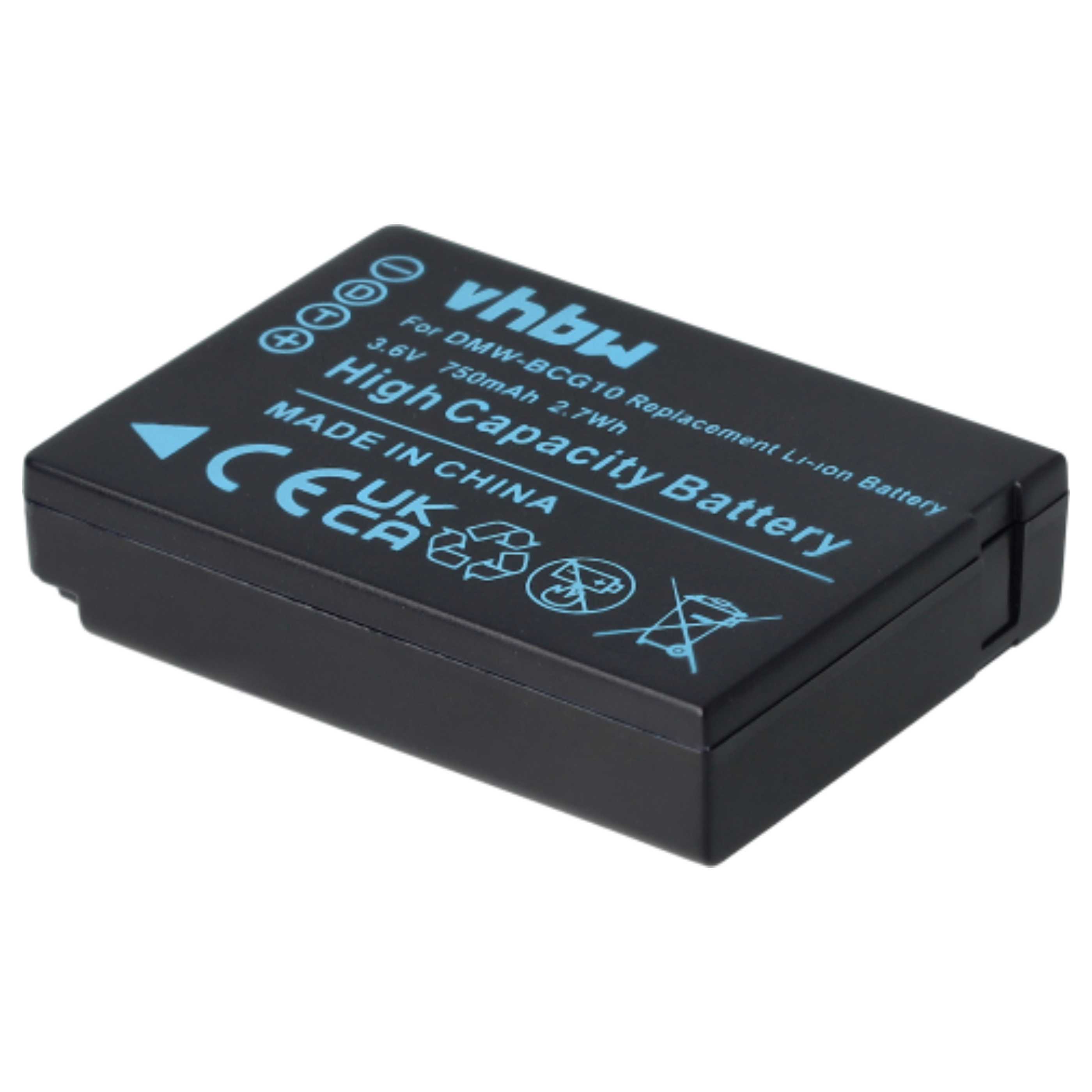 3x Battery replaces Leica BP-DC7, BP-DC7E - 750mAh, 3.6V, Li-Ion