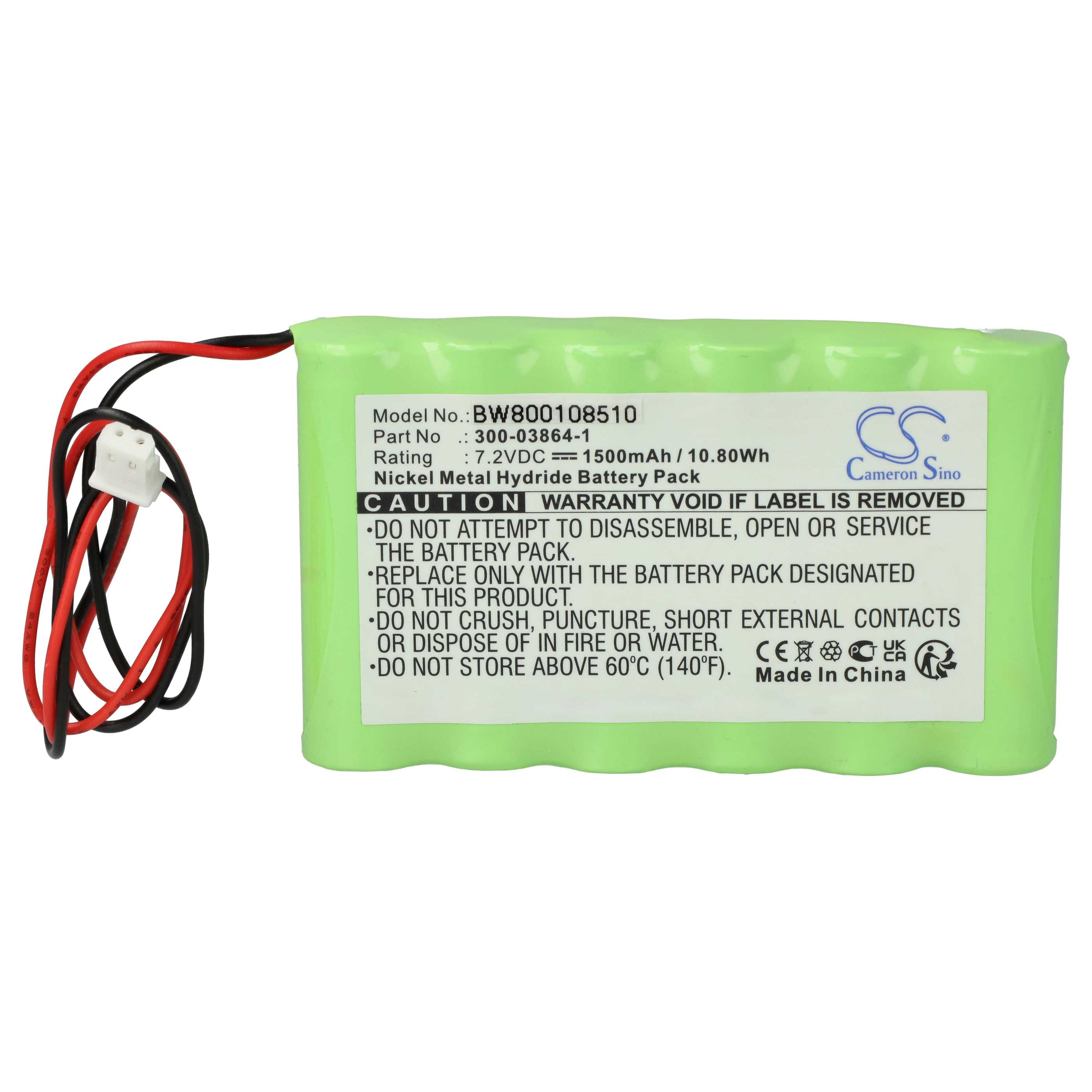 Mobile Computer 2x Battery replaces Bentel BW-B72K - 1500mAh, 7.2V