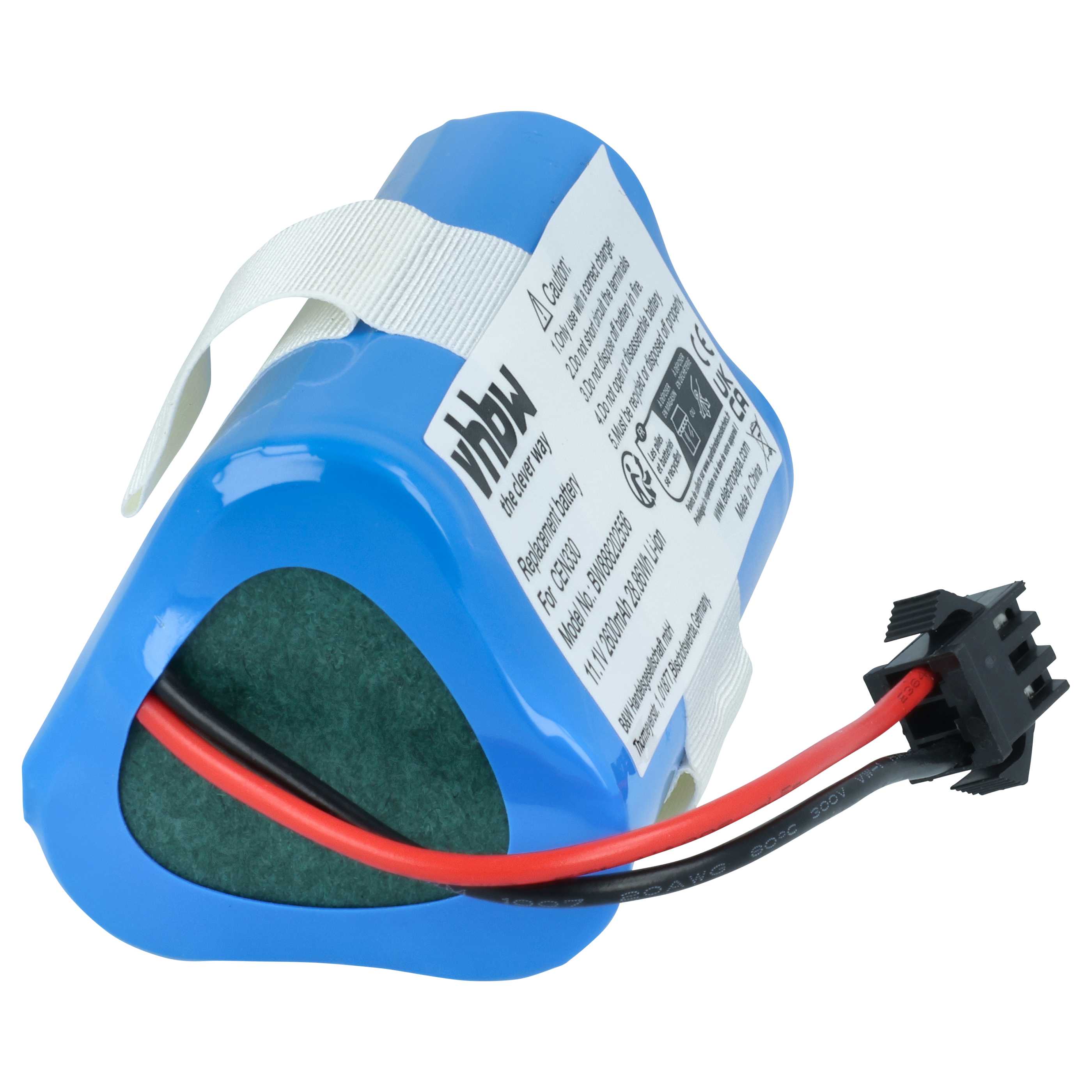 Battery suitable for Ecovacs CEN330, CR330, CR333 2600mAh, 10.8V, Li-Ion